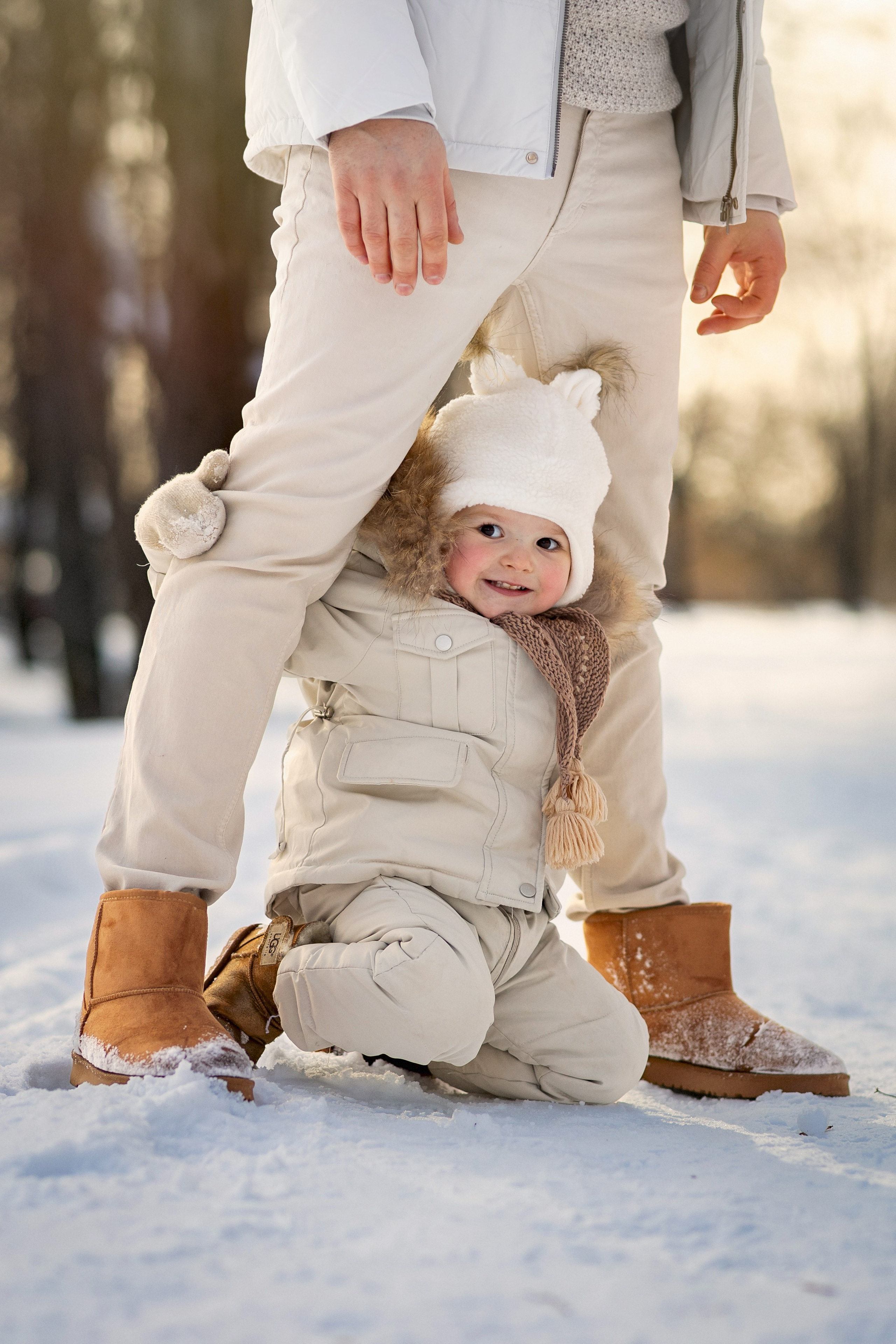 Фотосессия в зимнем парке. Семейный фотограф в Москве Трубинова Екатерина