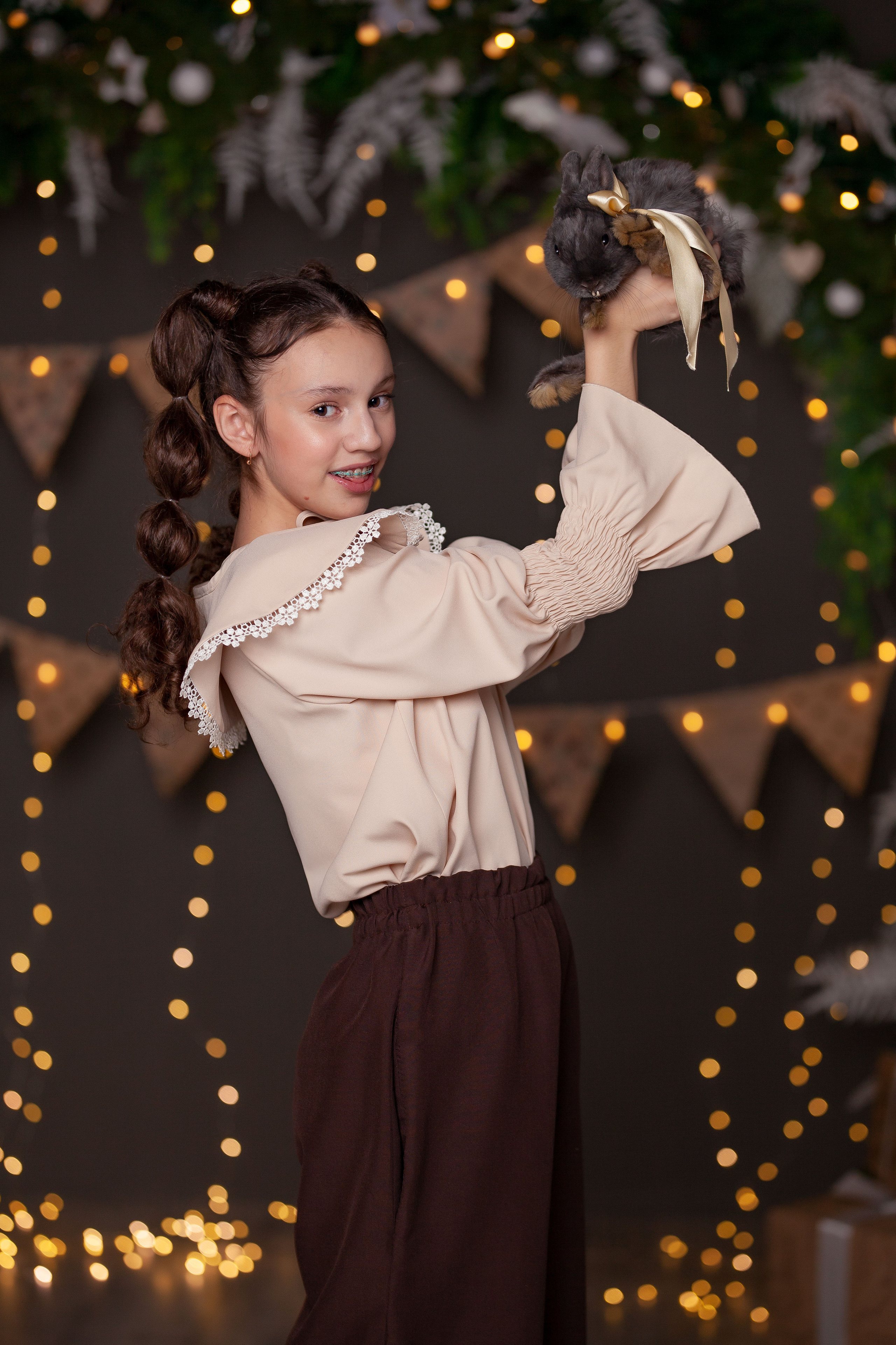 фото с кроликом 