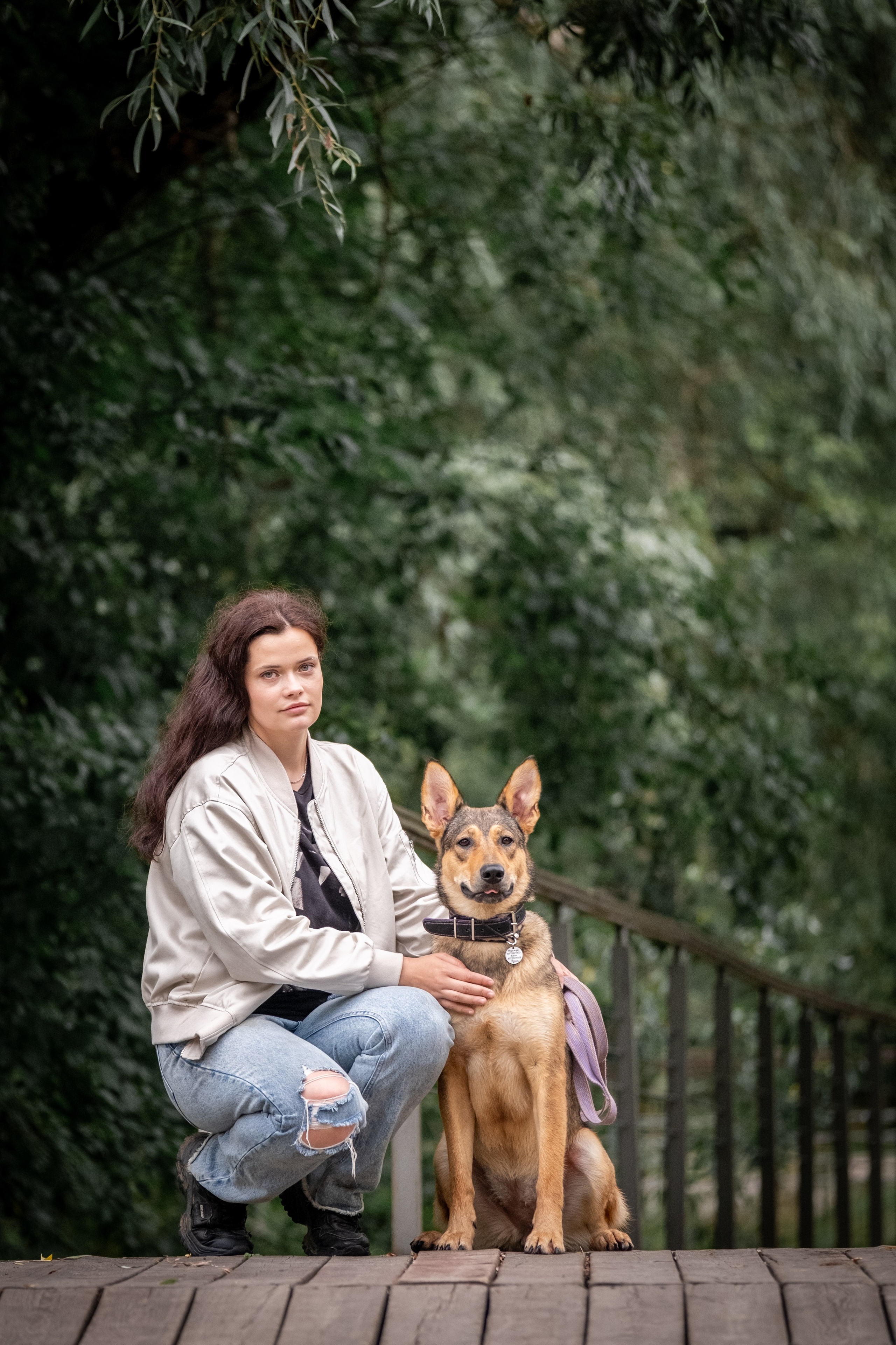 Надя и Луна. Зоофотограф, фотограф животных в Москве и области Дина Дамоцева