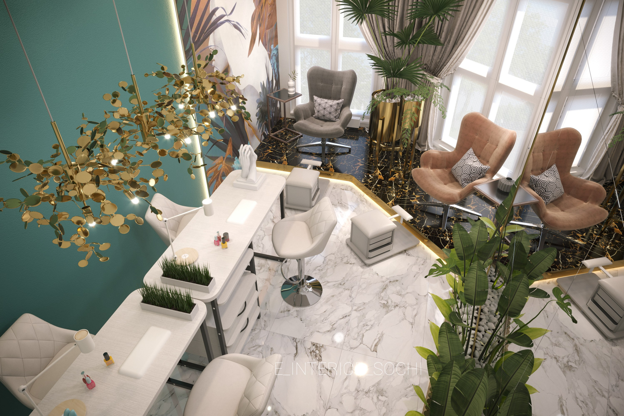 BEAUTY_KOVORK_AMAZON. Дизайн интерьера Евгения Тисленко