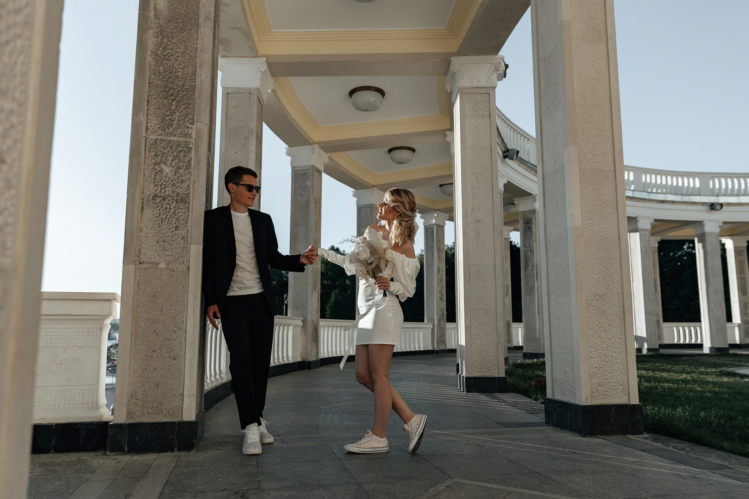 АРХИВ Анастасия и Максим: свадебная прогулка на Речном вокзале. Свадебный фотограф Москва