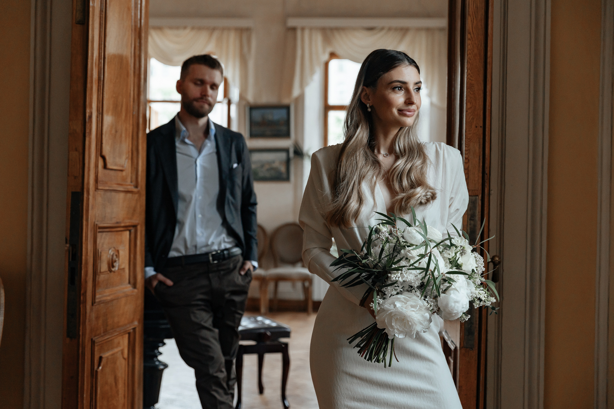 АРХИВ Яна и Глеб в Библиотеке-читальне им Пушкина. Свадебный фотограф Москва