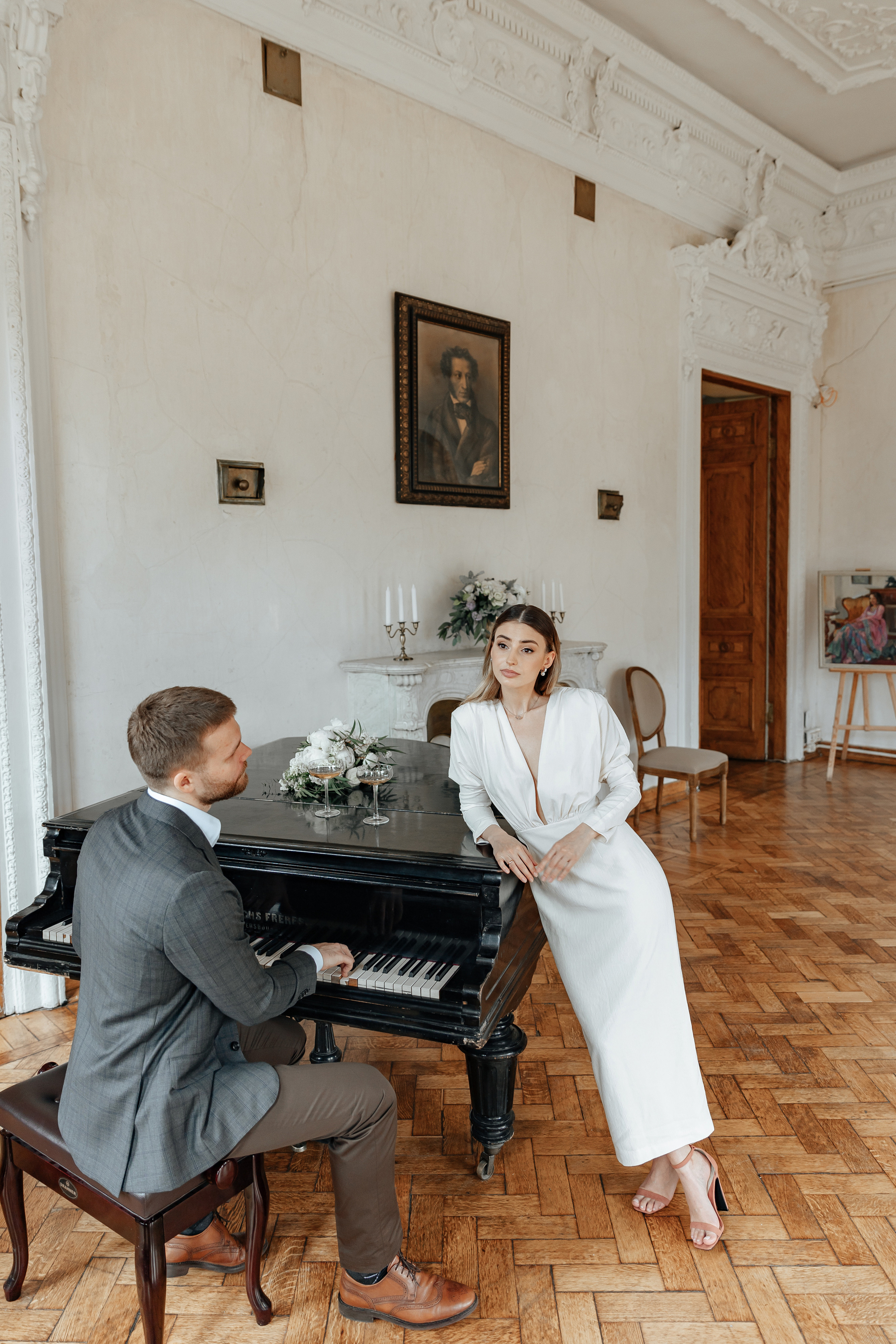 АРХИВ Яна и Глеб в Библиотеке-читальне им Пушкина. Свадебный фотограф Москва