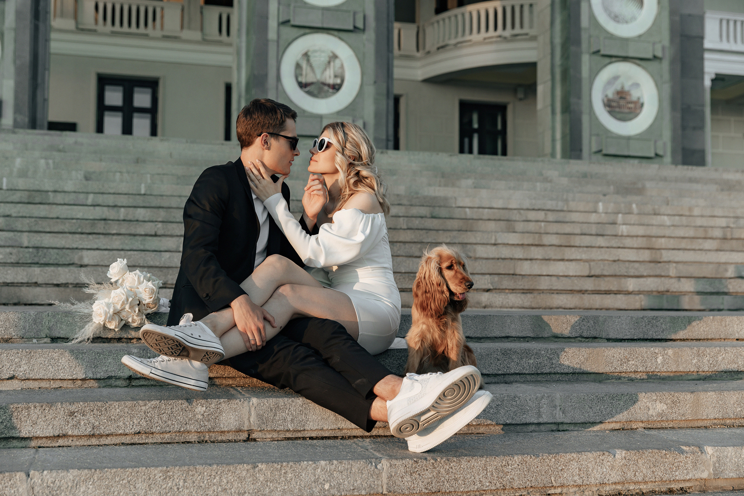 АРХИВ Анастасия и Максим: свадебная прогулка на Речном вокзале. Свадебный фотограф Москва