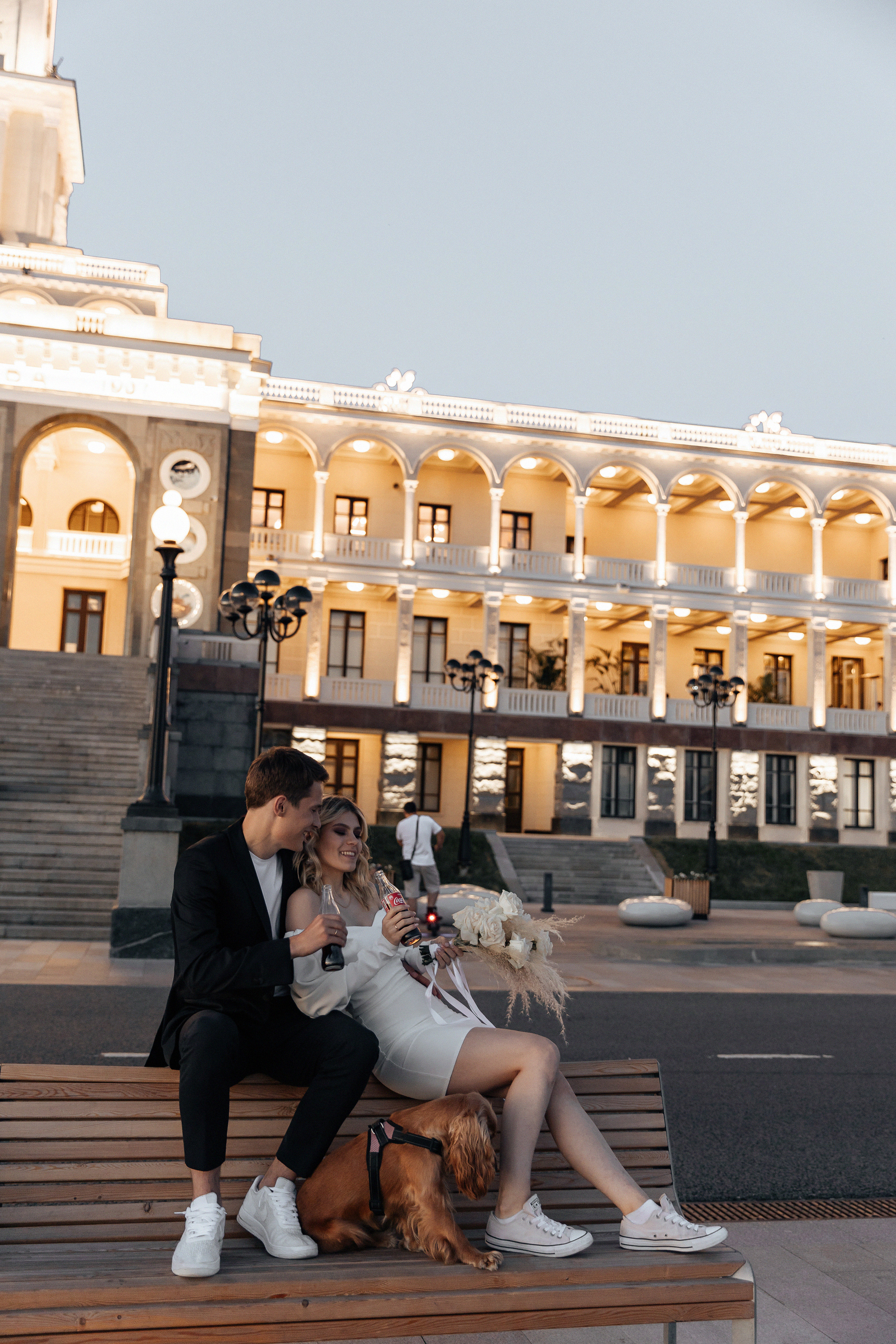 АРХИВ Анастасия и Максим: свадебная прогулка на Речном вокзале. Свадебный фотограф Москва