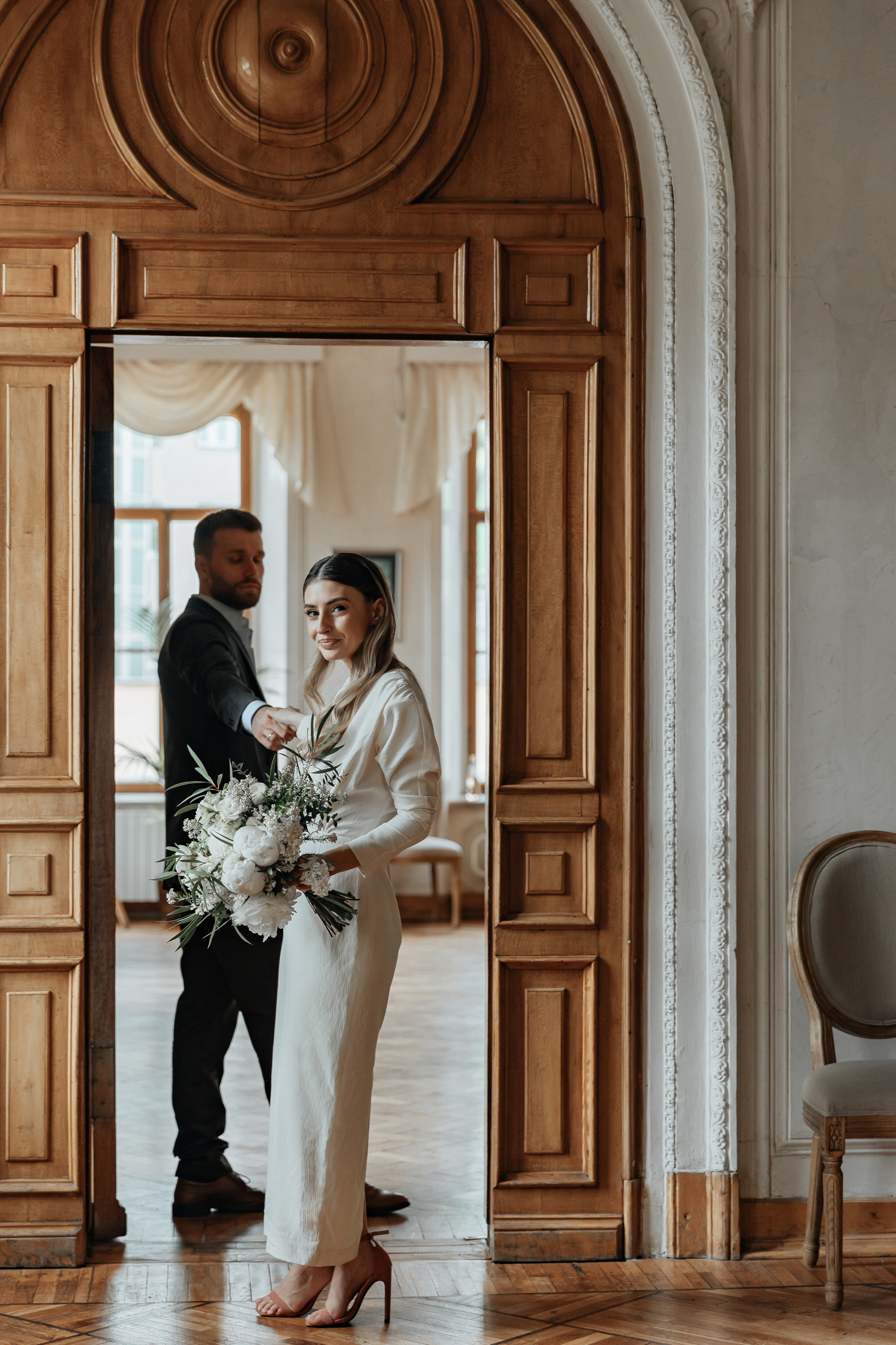 АРХИВ Яна и Глеб в Библиотеке-читальне им Пушкина. Свадебный фотограф Москва