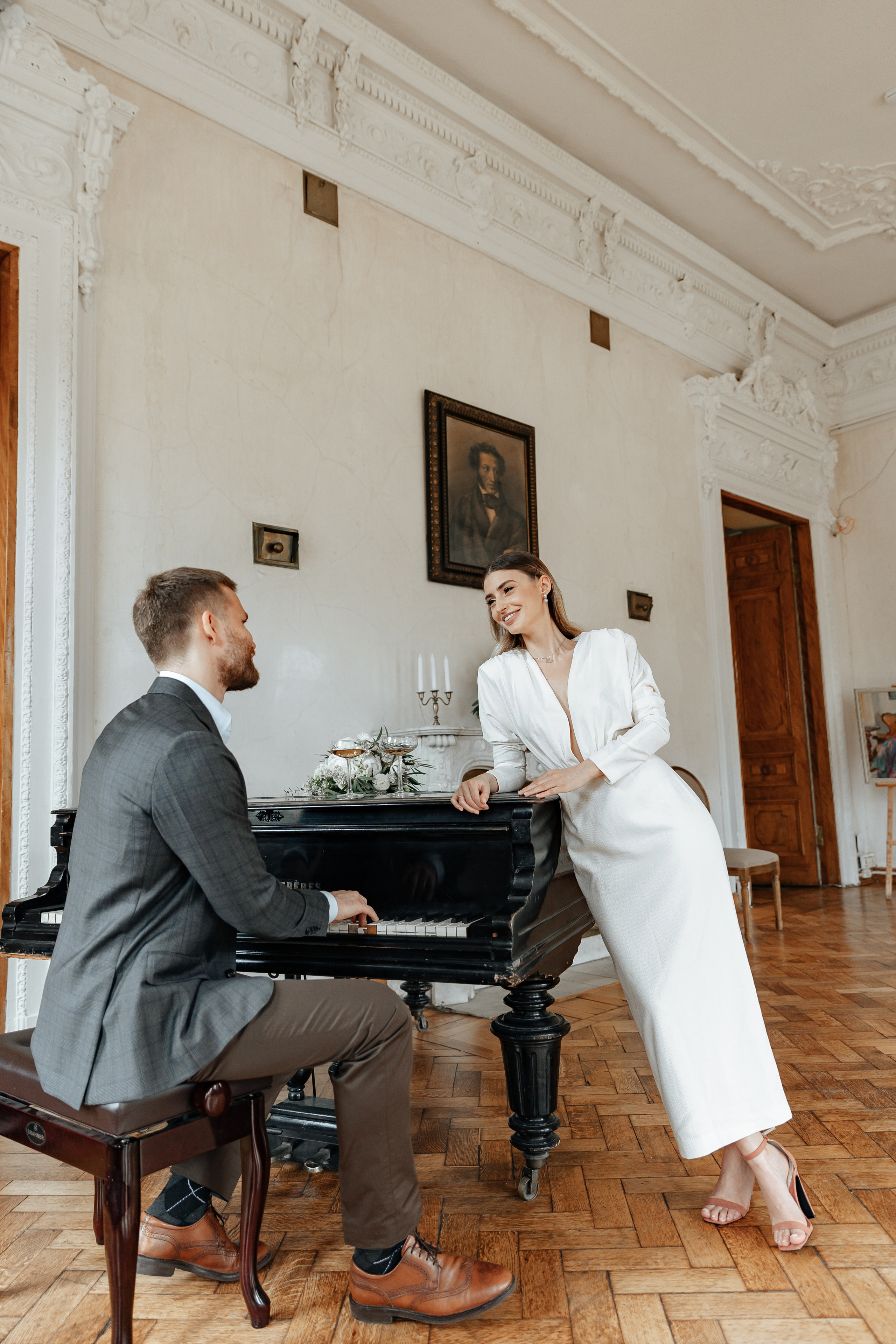 АРХИВ Яна и Глеб в Библиотеке-читальне им Пушкина. Свадебный фотограф Москва