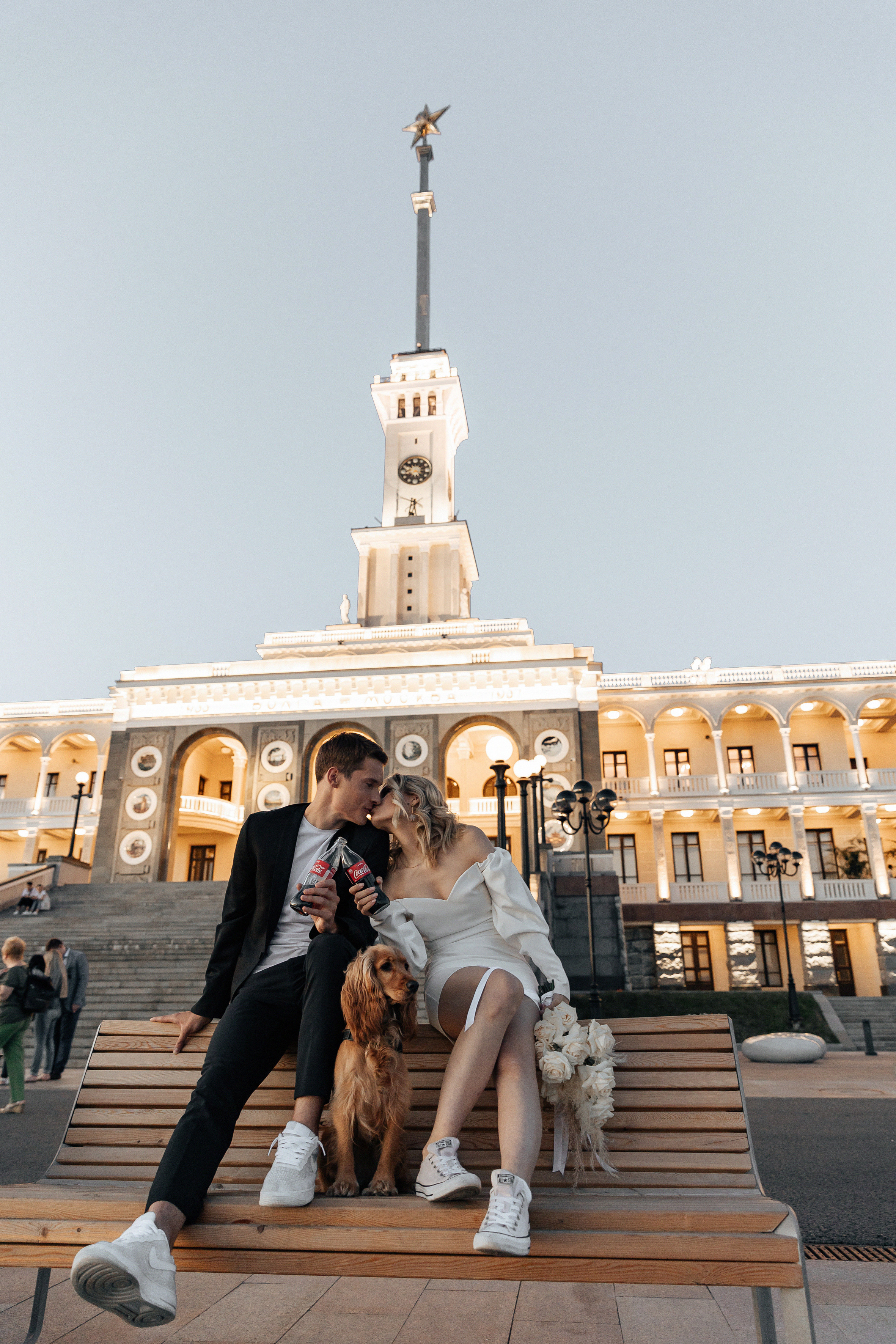 АРХИВ Анастасия и Максим: свадебная прогулка на Речном вокзале. Свадебный фотограф Москва