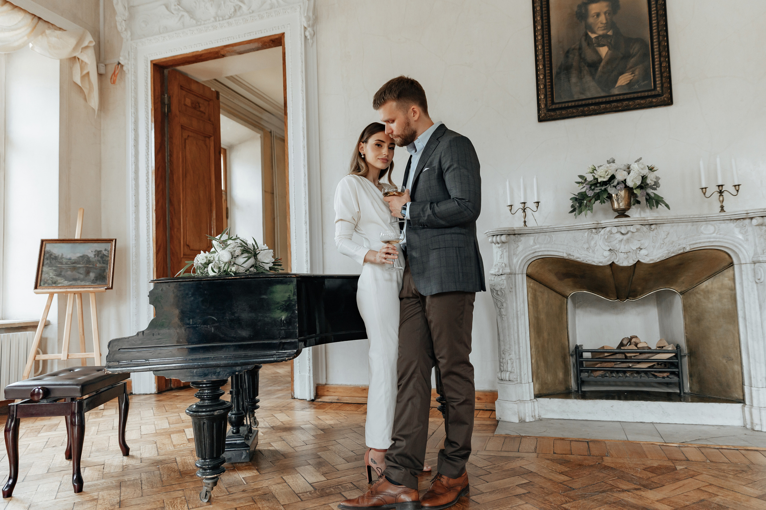 АРХИВ Яна и Глеб в Библиотеке-читальне им Пушкина. Свадебный фотограф Москва