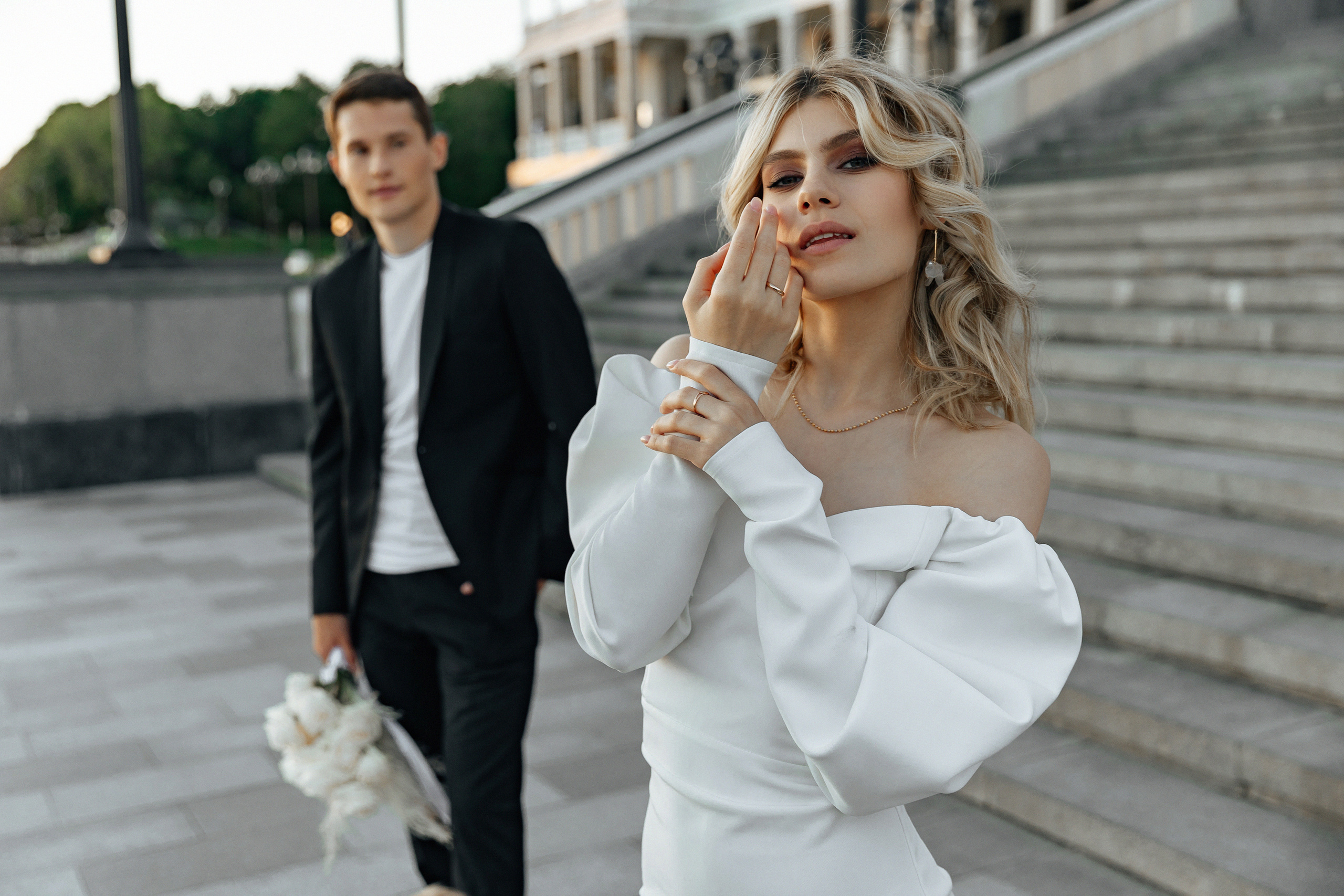 АРХИВ Анастасия и Максим: свадебная прогулка на Речном вокзале. Свадебный фотограф Москва
