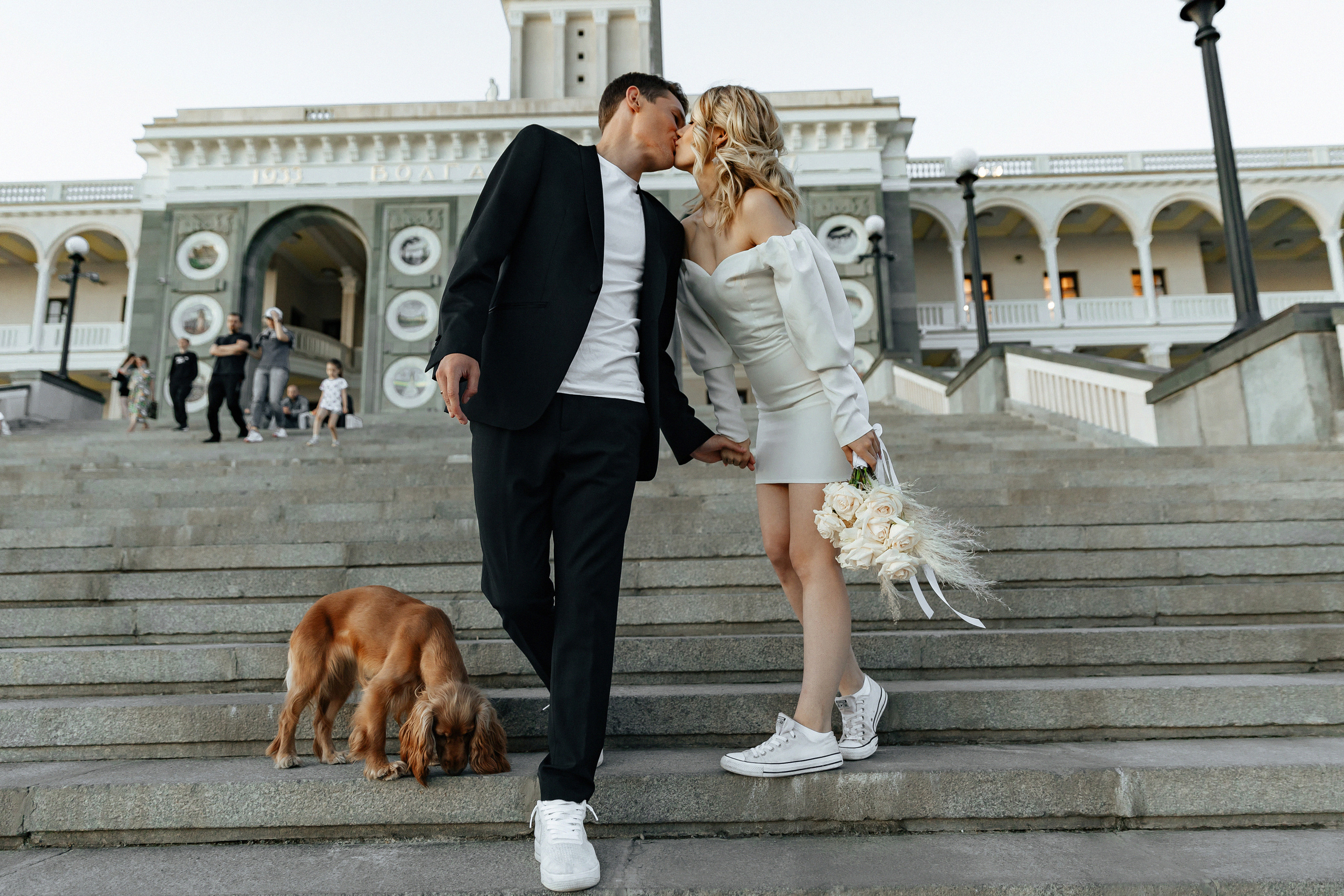 АРХИВ Анастасия и Максим: свадебная прогулка на Речном вокзале. Свадебный фотограф Москва