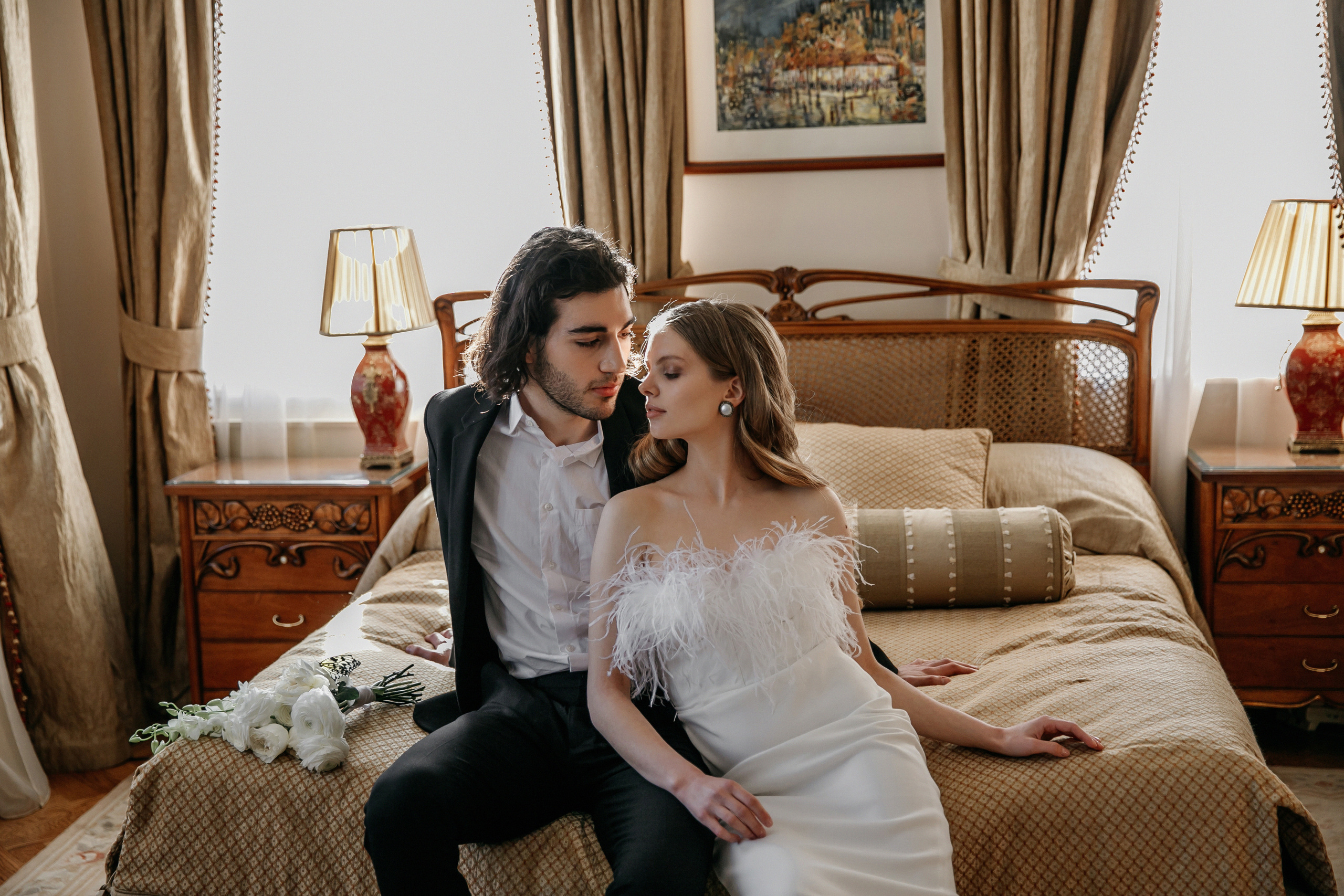 Бабочки в бутик-отеле Руссо Балт. Свадебный фотограф Москва