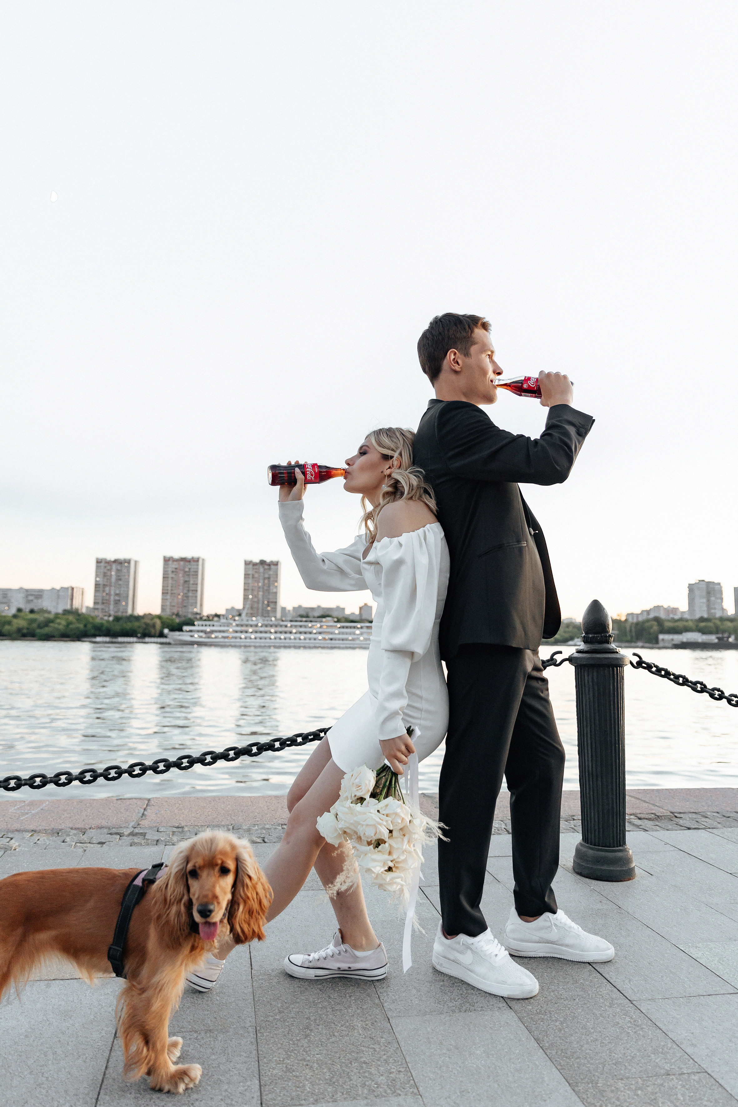 АРХИВ Анастасия и Максим: свадебная прогулка на Речном вокзале. Свадебный фотограф Москва