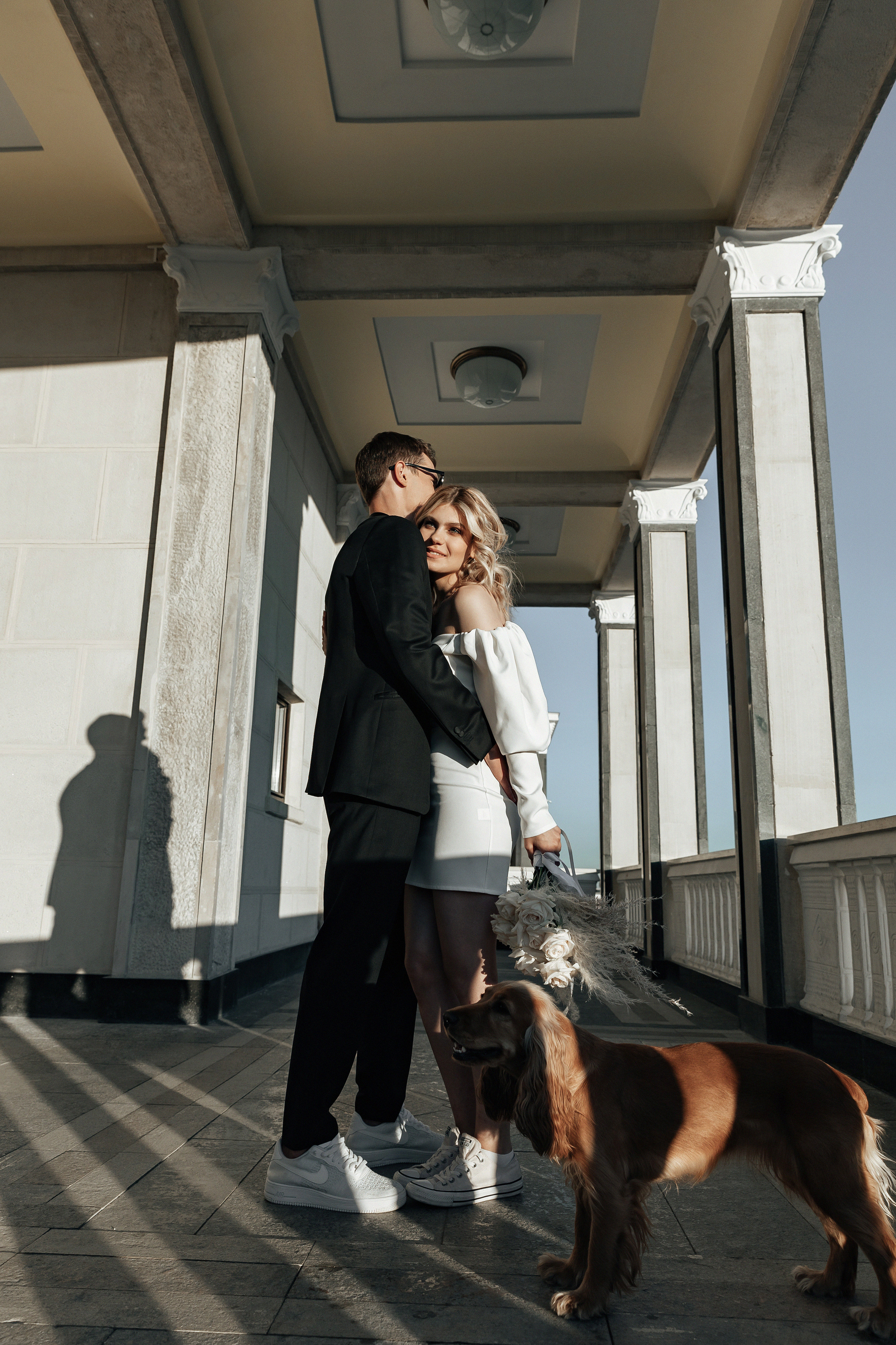 АРХИВ Анастасия и Максим: свадебная прогулка на Речном вокзале. Свадебный фотограф Москва