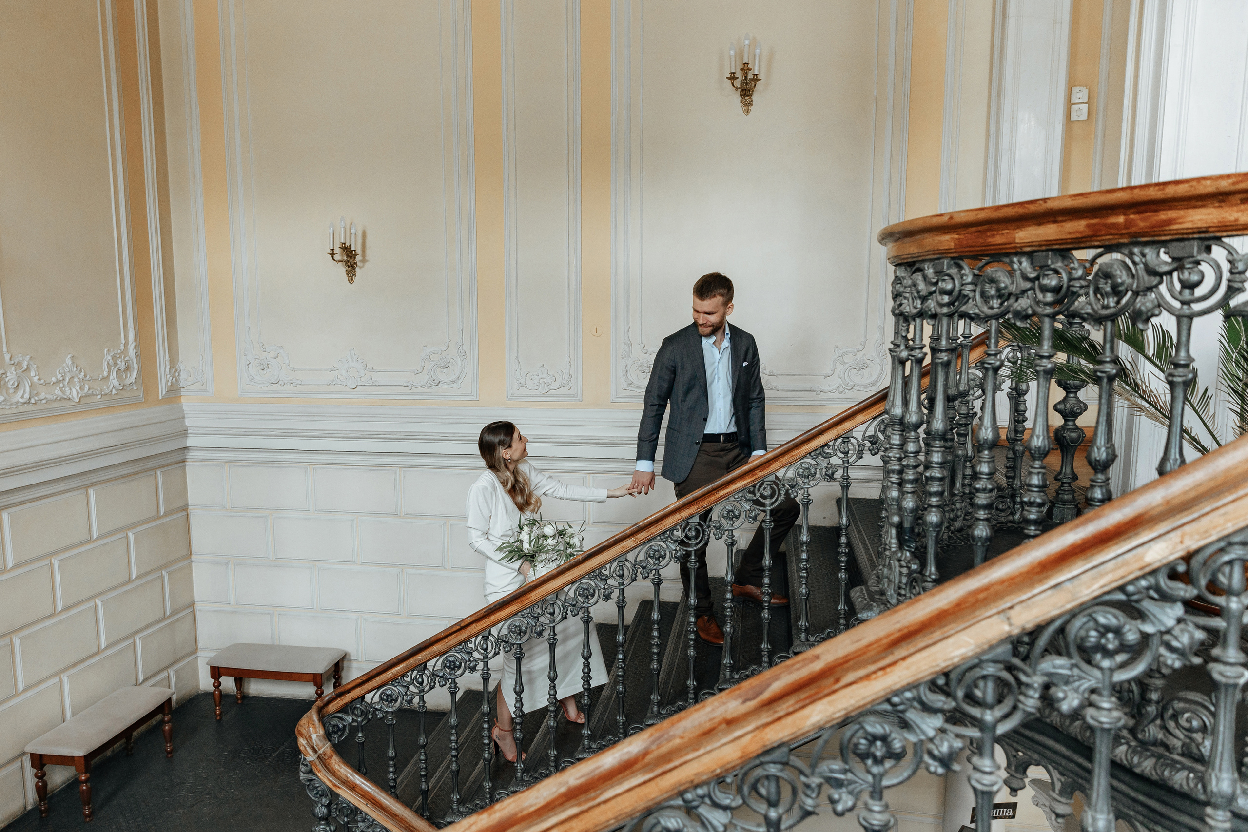 АРХИВ Яна и Глеб в Библиотеке-читальне им Пушкина. Свадебный фотограф Москва