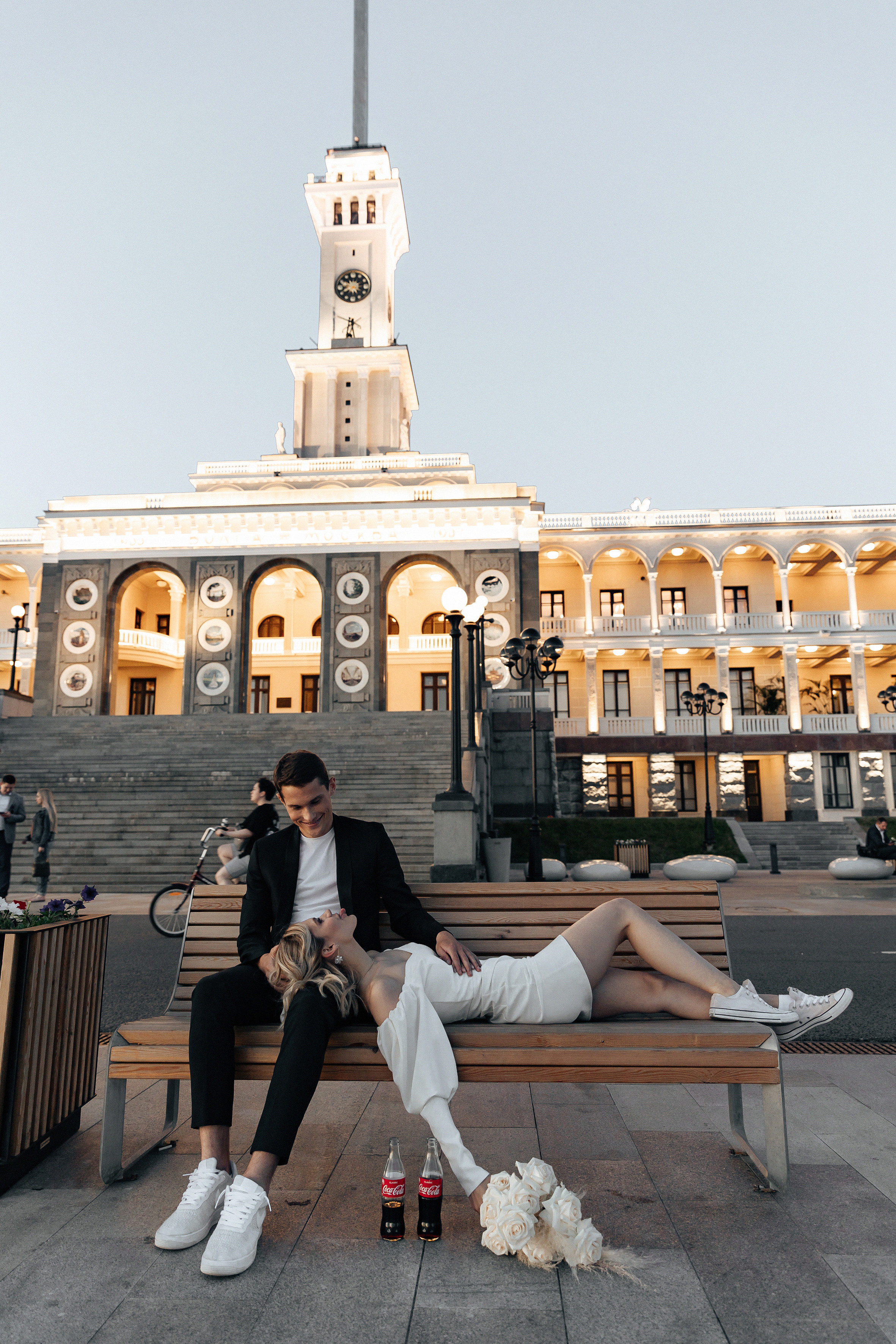 АРХИВ Анастасия и Максим: свадебная прогулка на Речном вокзале. Свадебный фотограф Москва