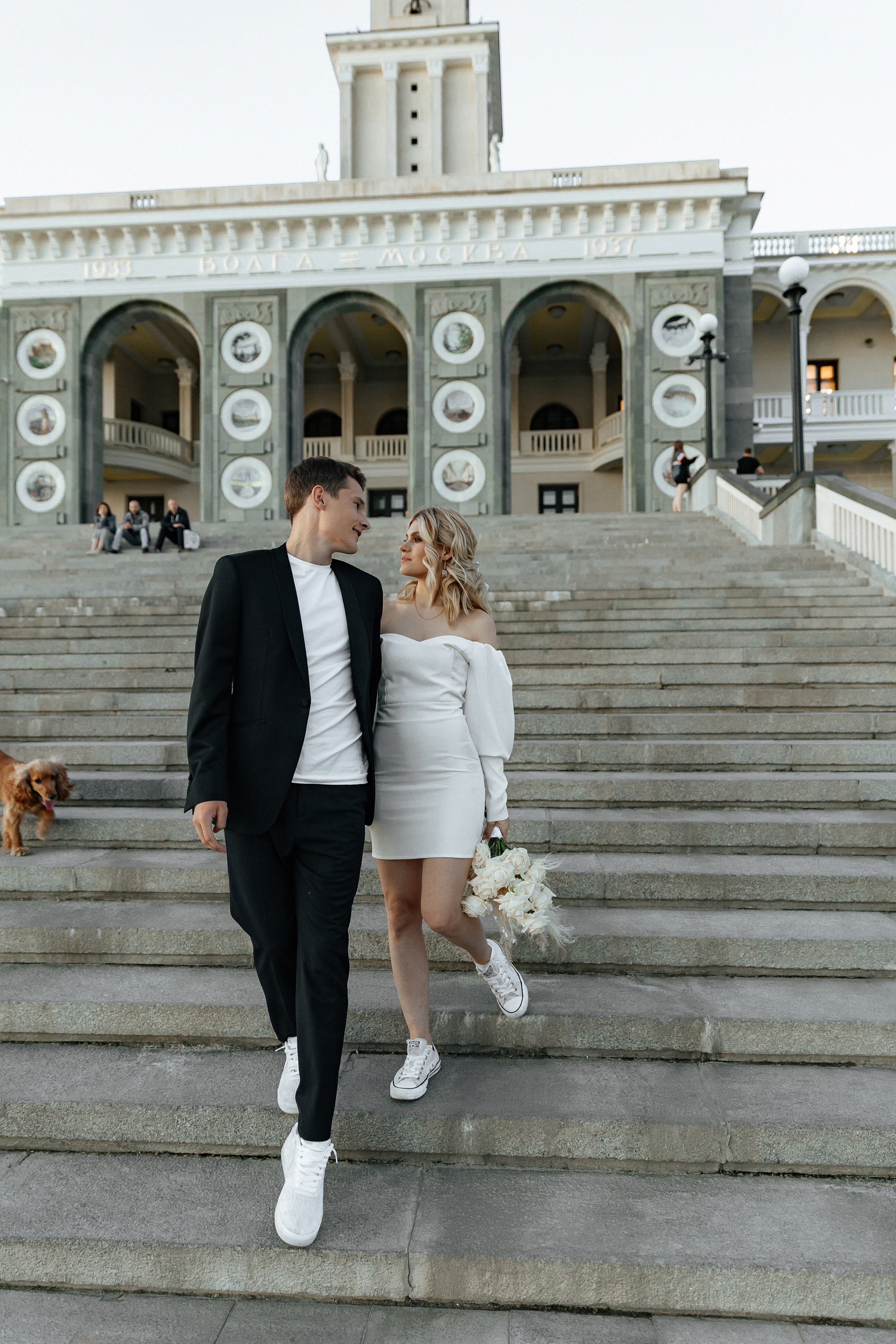 АРХИВ Анастасия и Максим: свадебная прогулка на Речном вокзале. Свадебный фотограф Москва