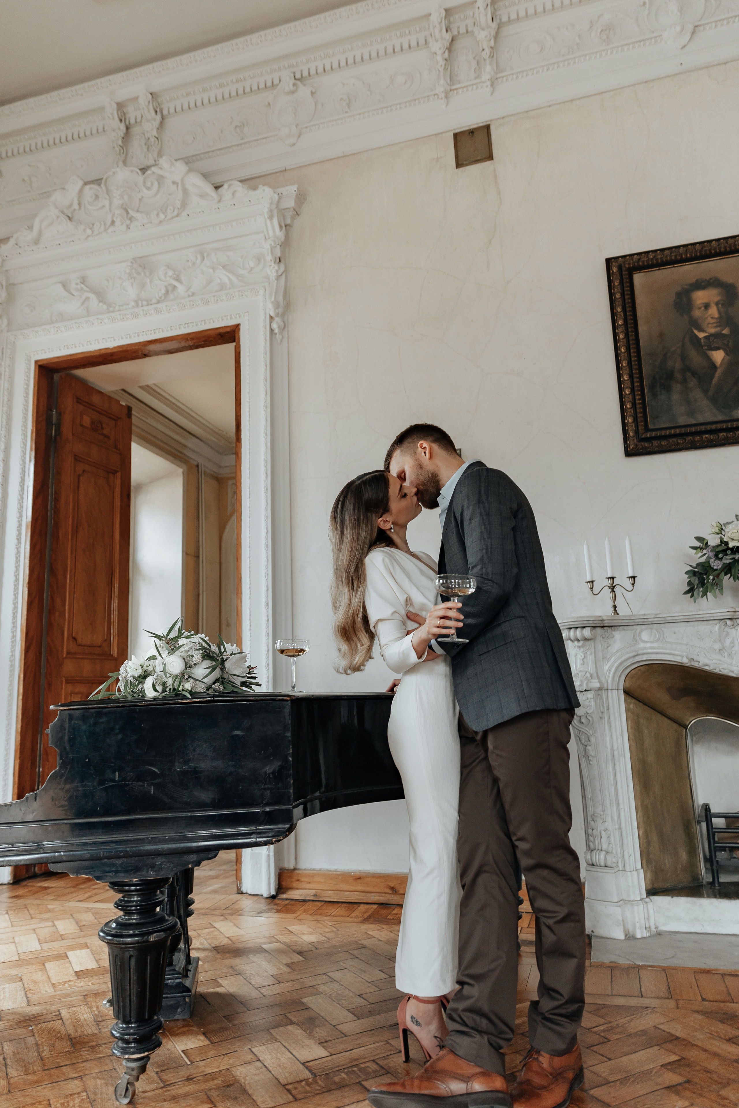 АРХИВ Яна и Глеб в Библиотеке-читальне им Пушкина. Свадебный фотограф Москва