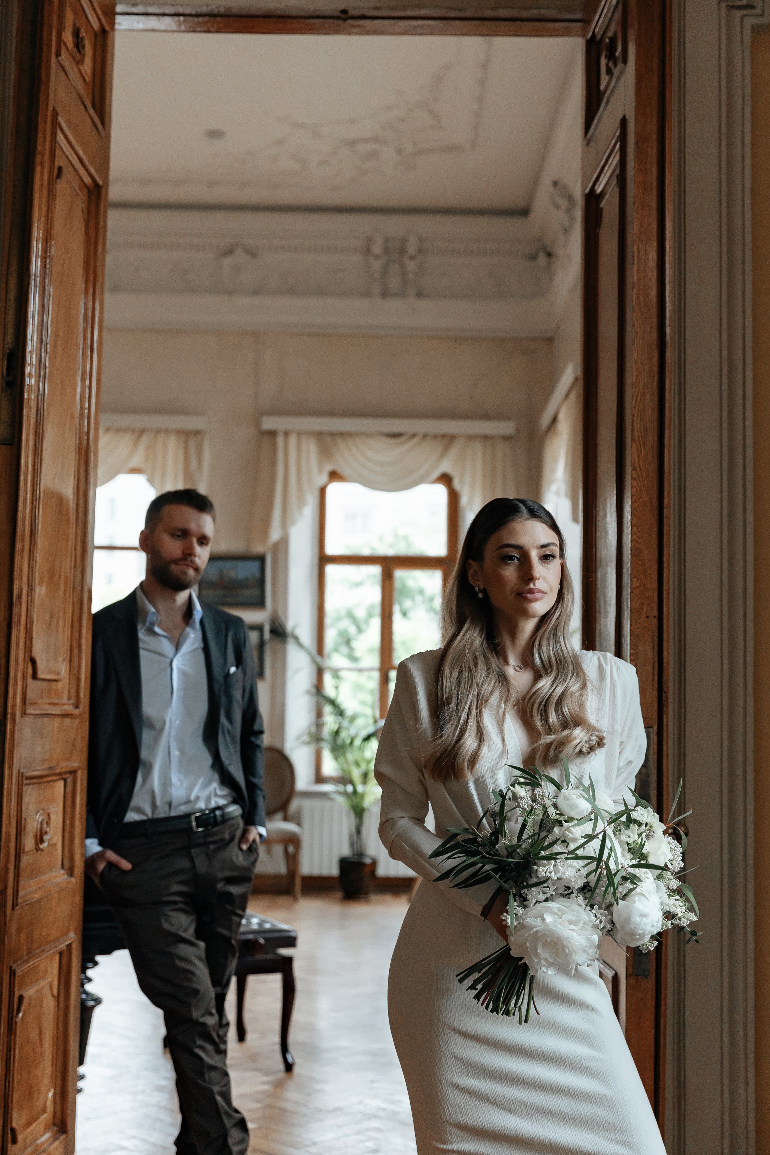 АРХИВ Яна и Глеб в Библиотеке-читальне им Пушкина. Свадебный фотограф Москва