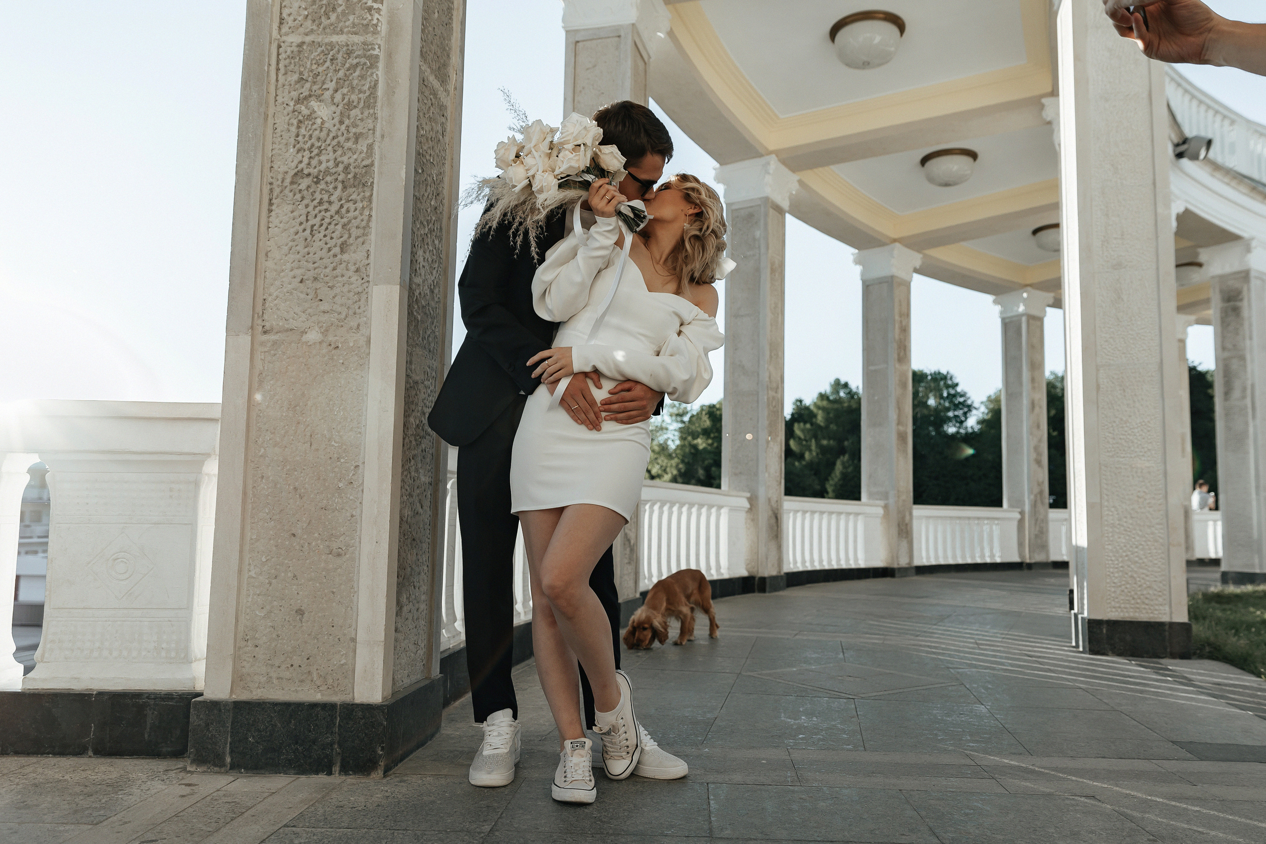 АРХИВ Анастасия и Максим: свадебная прогулка на Речном вокзале. Свадебный фотограф Москва