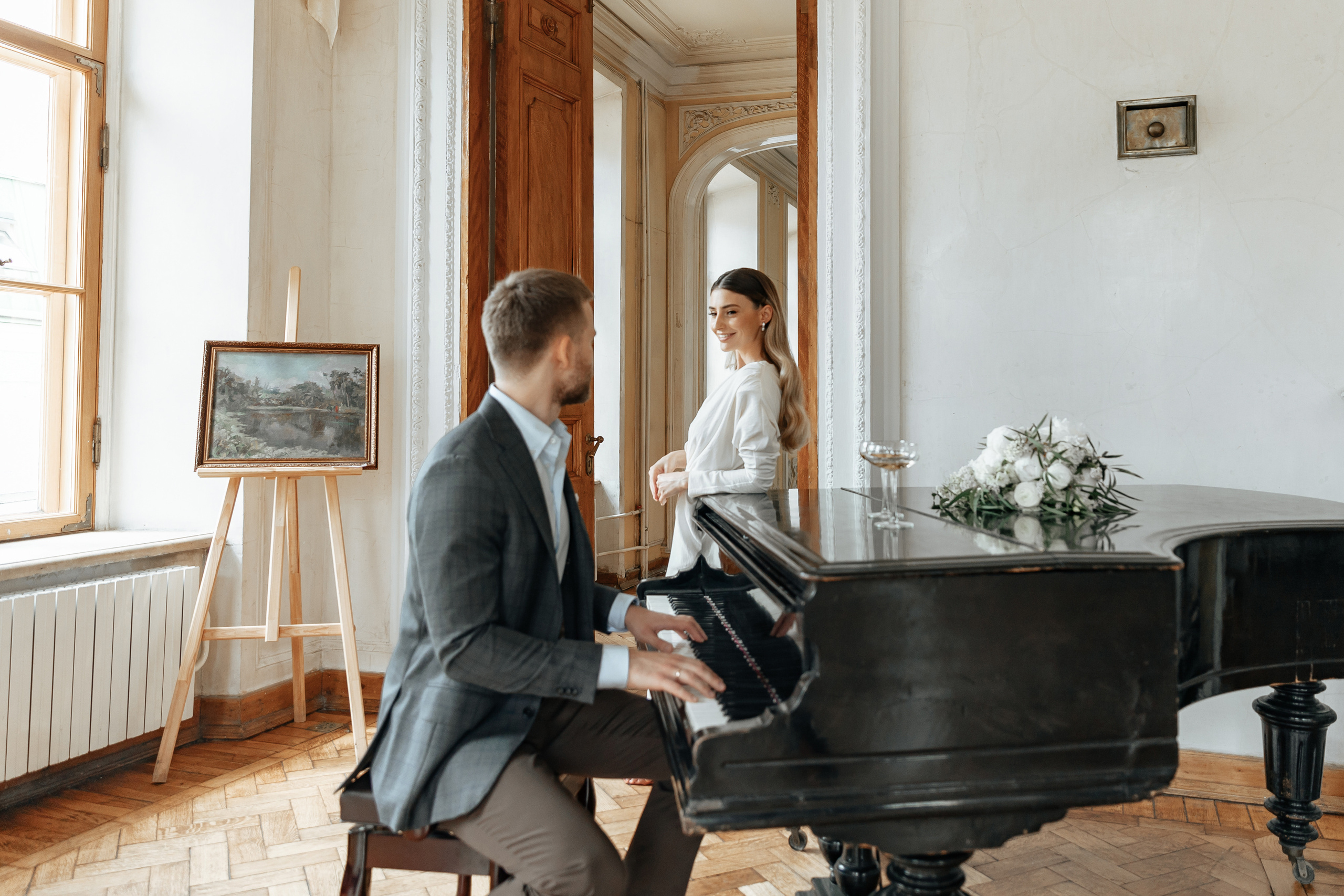 АРХИВ Яна и Глеб в Библиотеке-читальне им Пушкина. Свадебный фотограф Москва