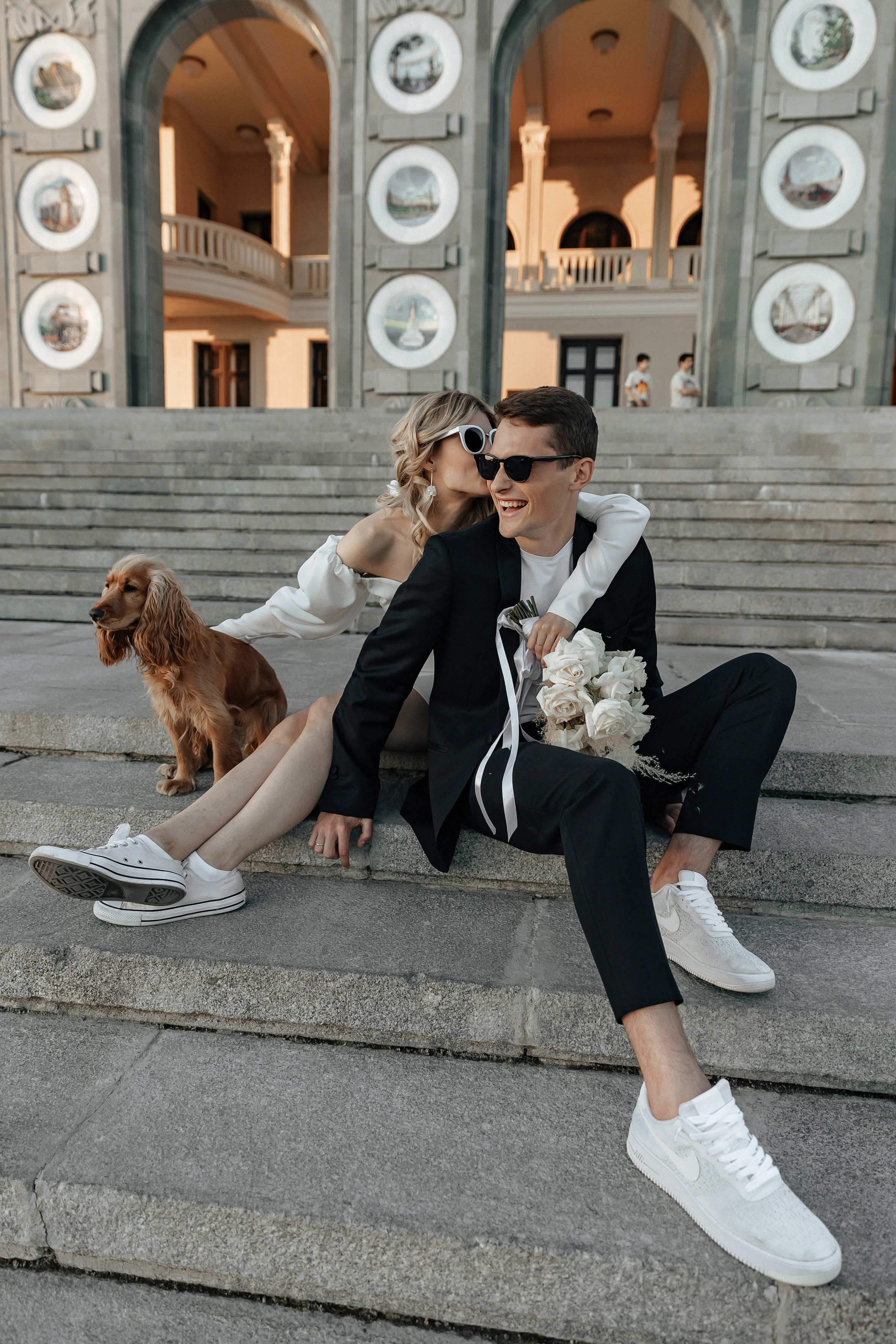 АРХИВ Анастасия и Максим: свадебная прогулка на Речном вокзале. Свадебный фотограф Москва