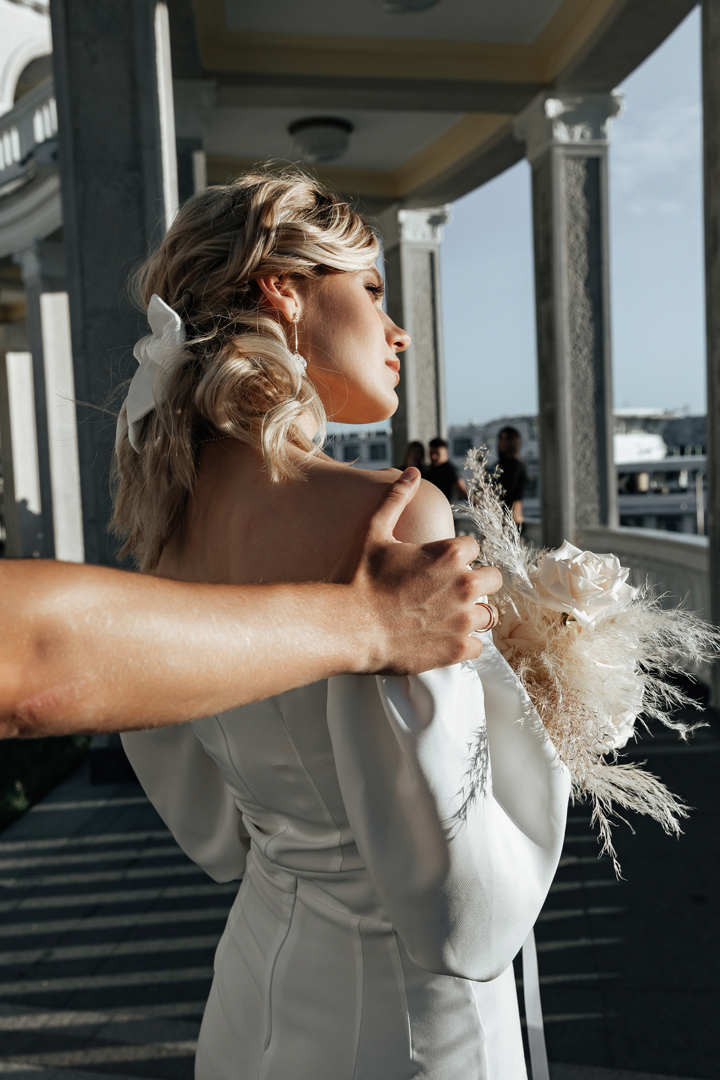 АРХИВ Анастасия и Максим: свадебная прогулка на Речном вокзале. Свадебный фотограф Москва