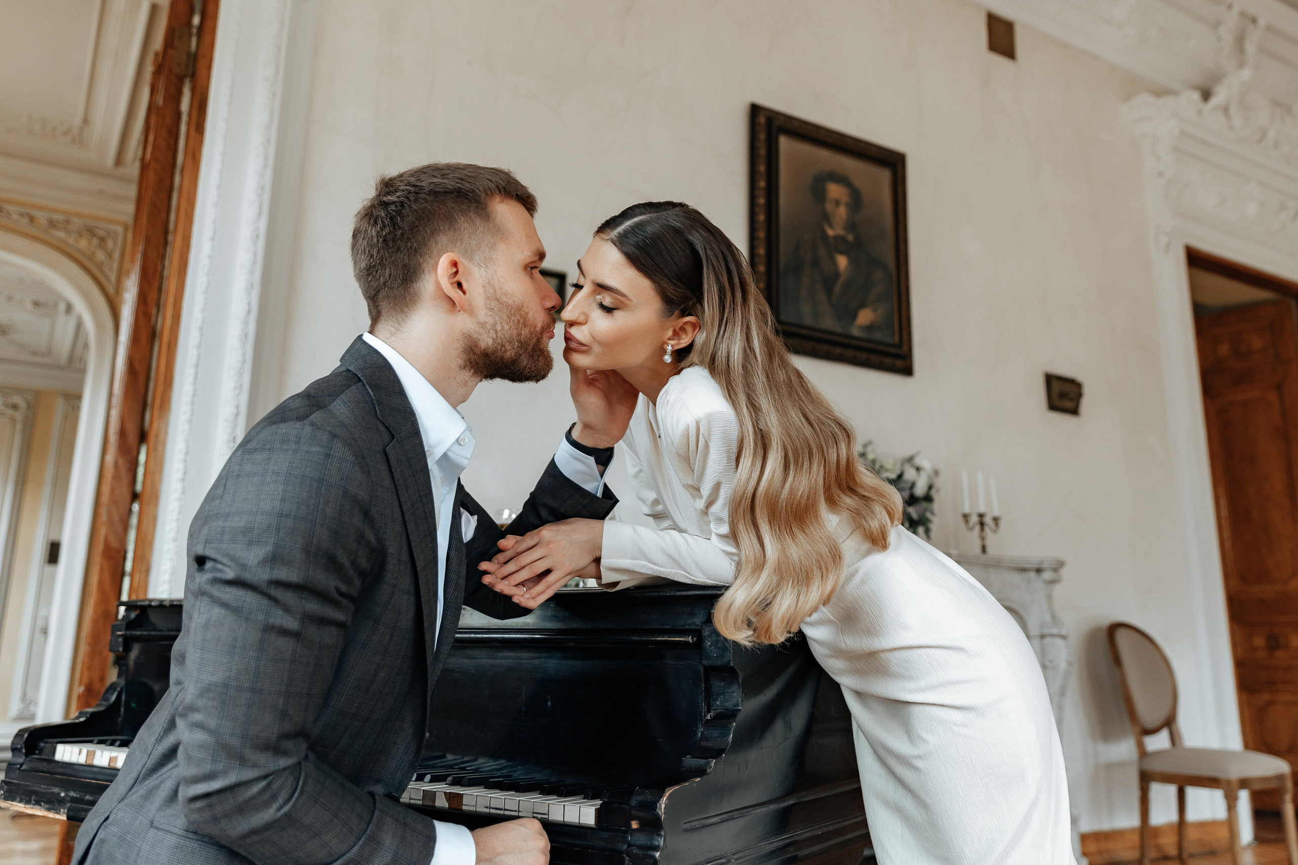 АРХИВ Яна и Глеб в Библиотеке-читальне им Пушкина. Свадебный фотограф Москва