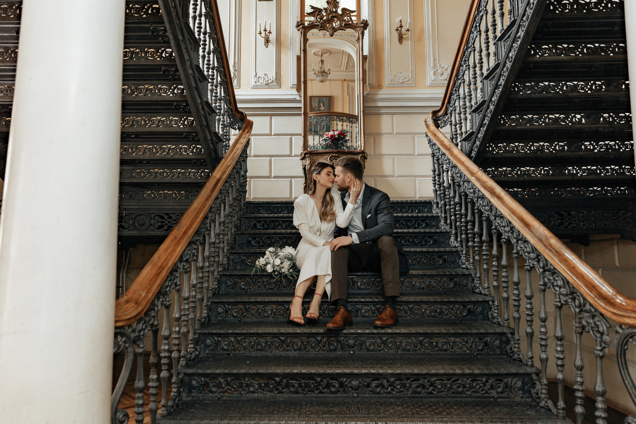 АРХИВ Яна и Глеб в Библиотеке-читальне им Пушкина. Свадебный фотограф Москва