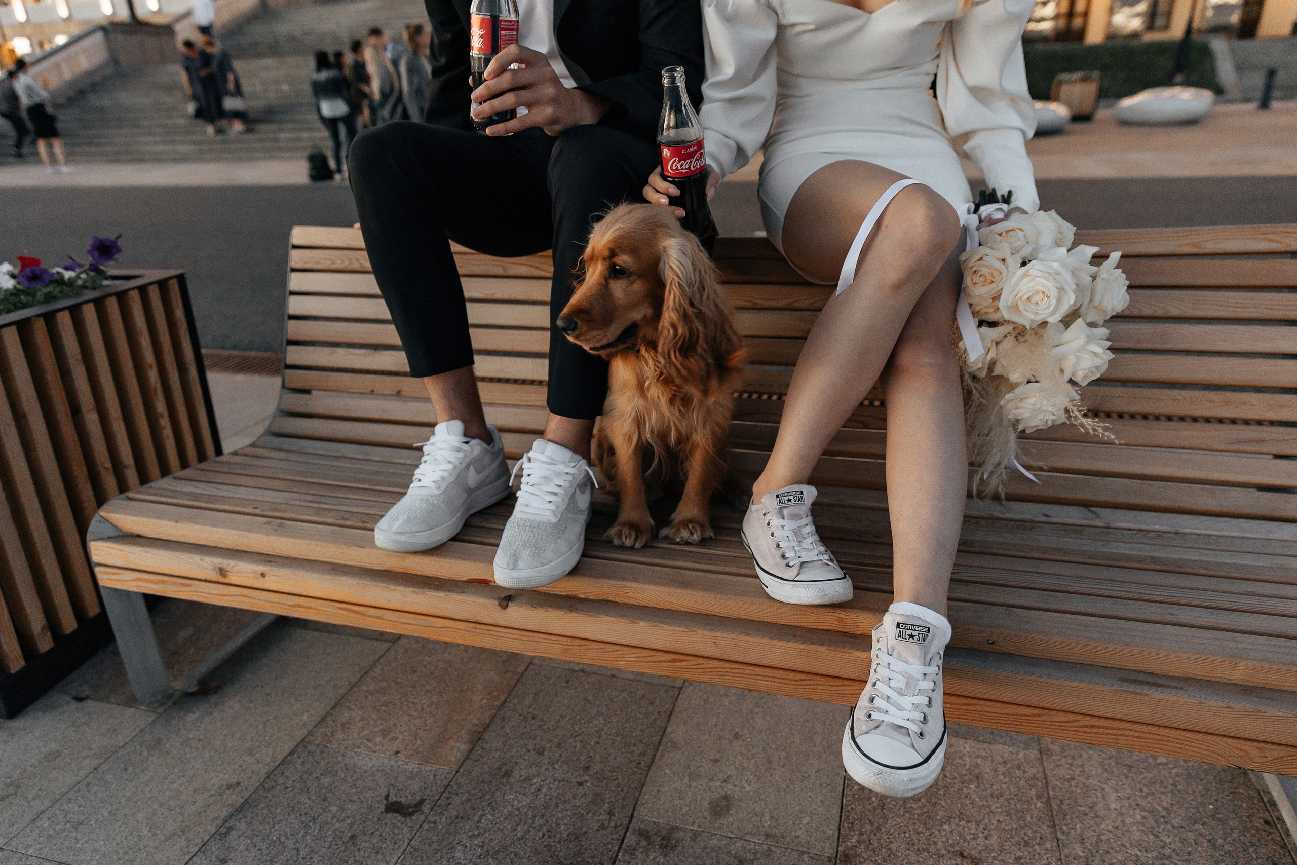 АРХИВ Анастасия и Максим: свадебная прогулка на Речном вокзале. Свадебный фотограф Москва