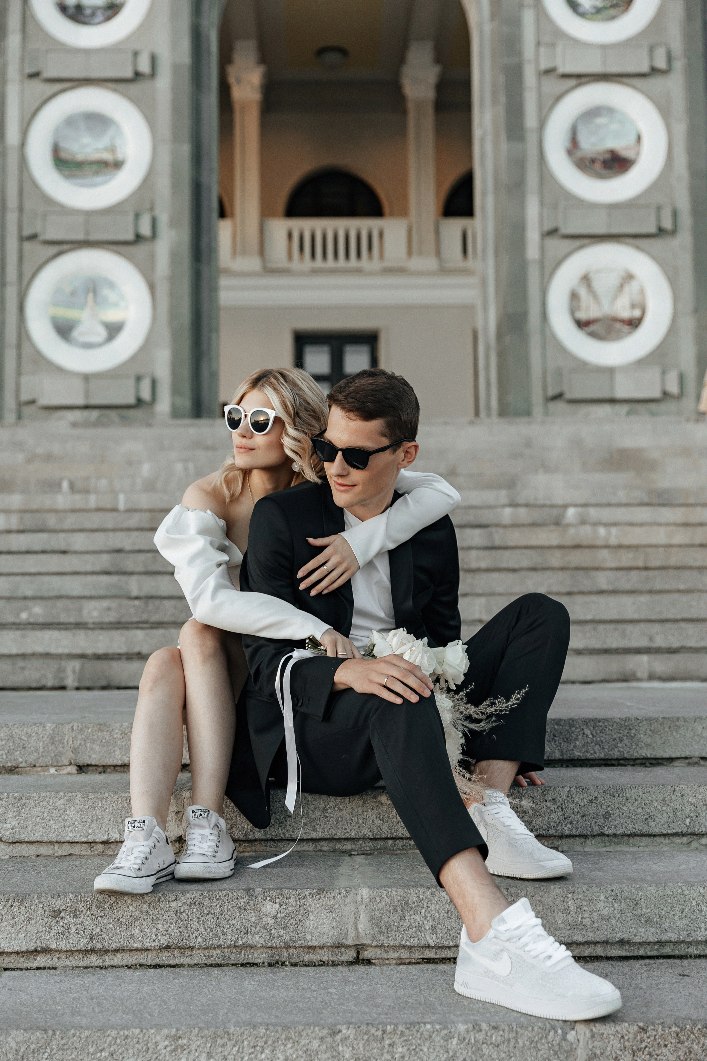 АРХИВ Анастасия и Максим: свадебная прогулка на Речном вокзале. Свадебный фотограф Москва