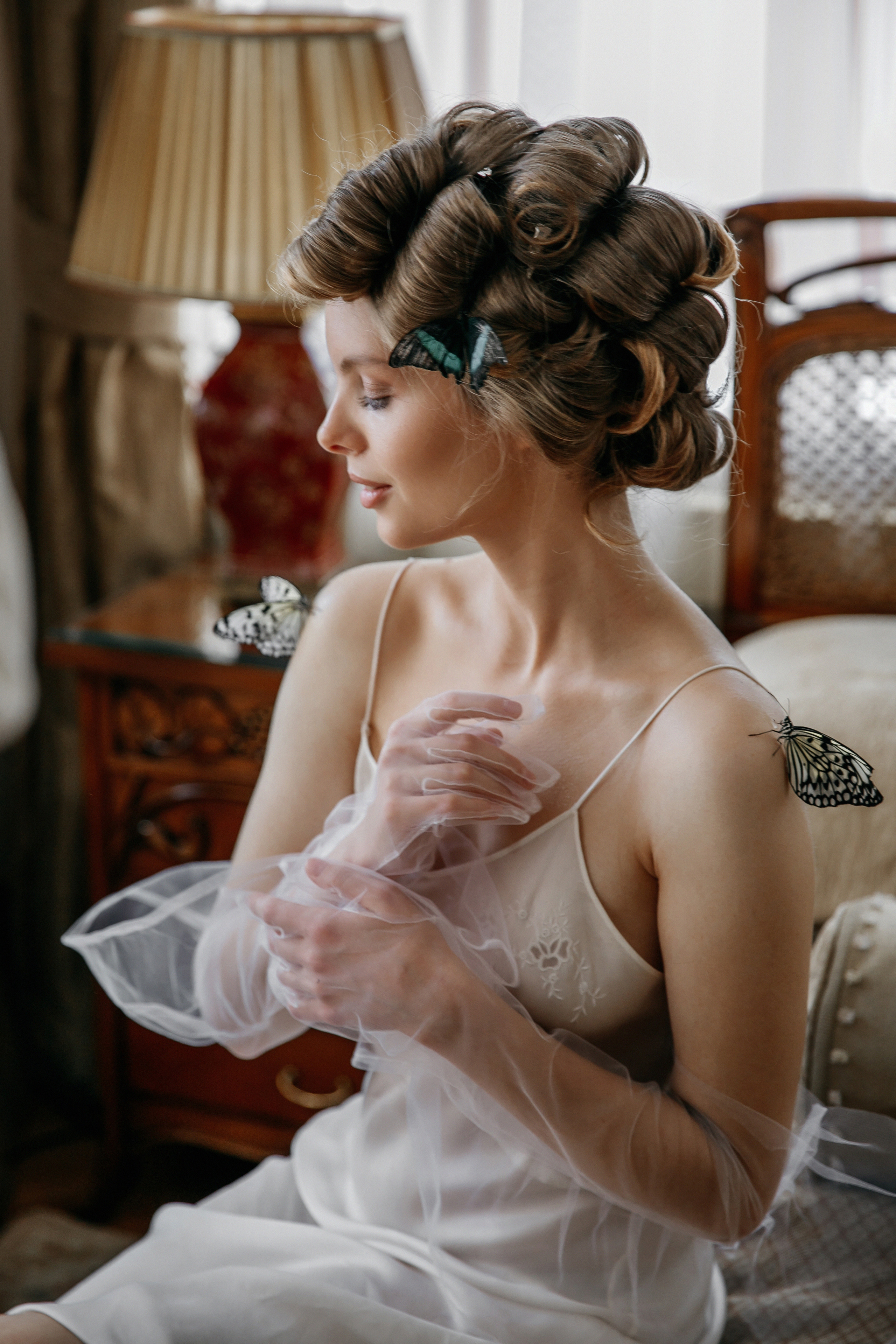 Бабочки в бутик-отеле Руссо Балт. Свадебный фотограф Москва