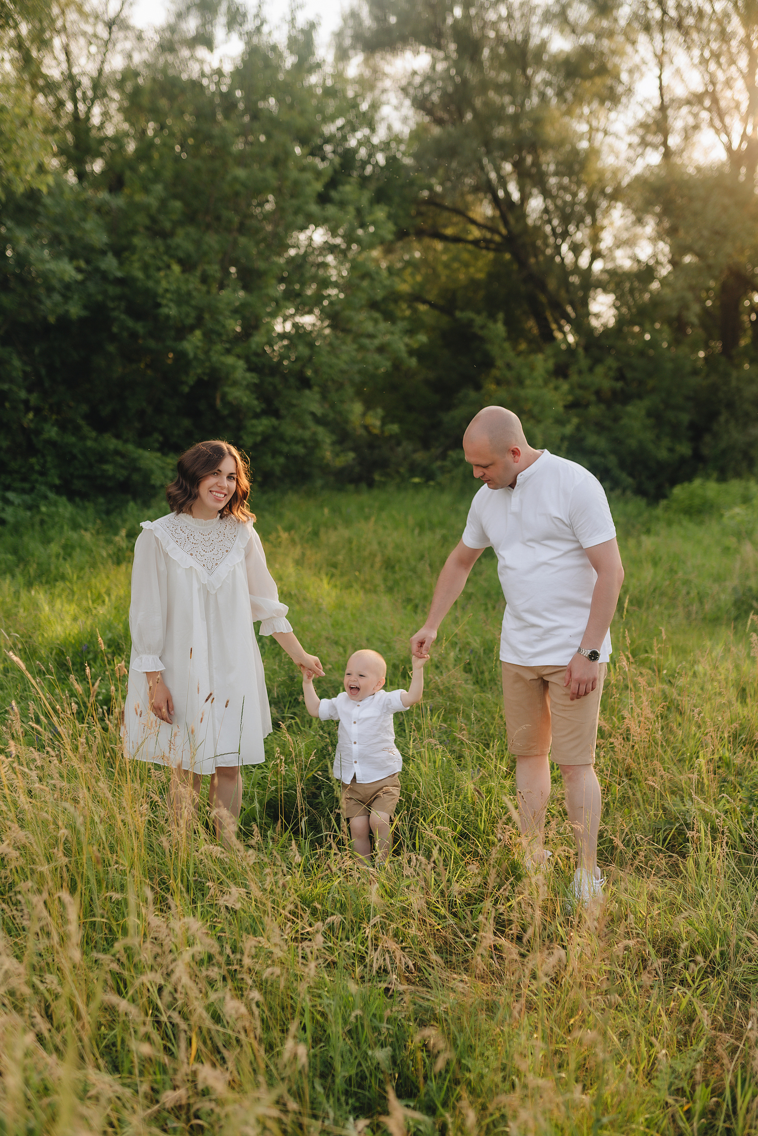 Семейная съемка на закате. Фотограф Карина Шмулёва. Воронеж и область