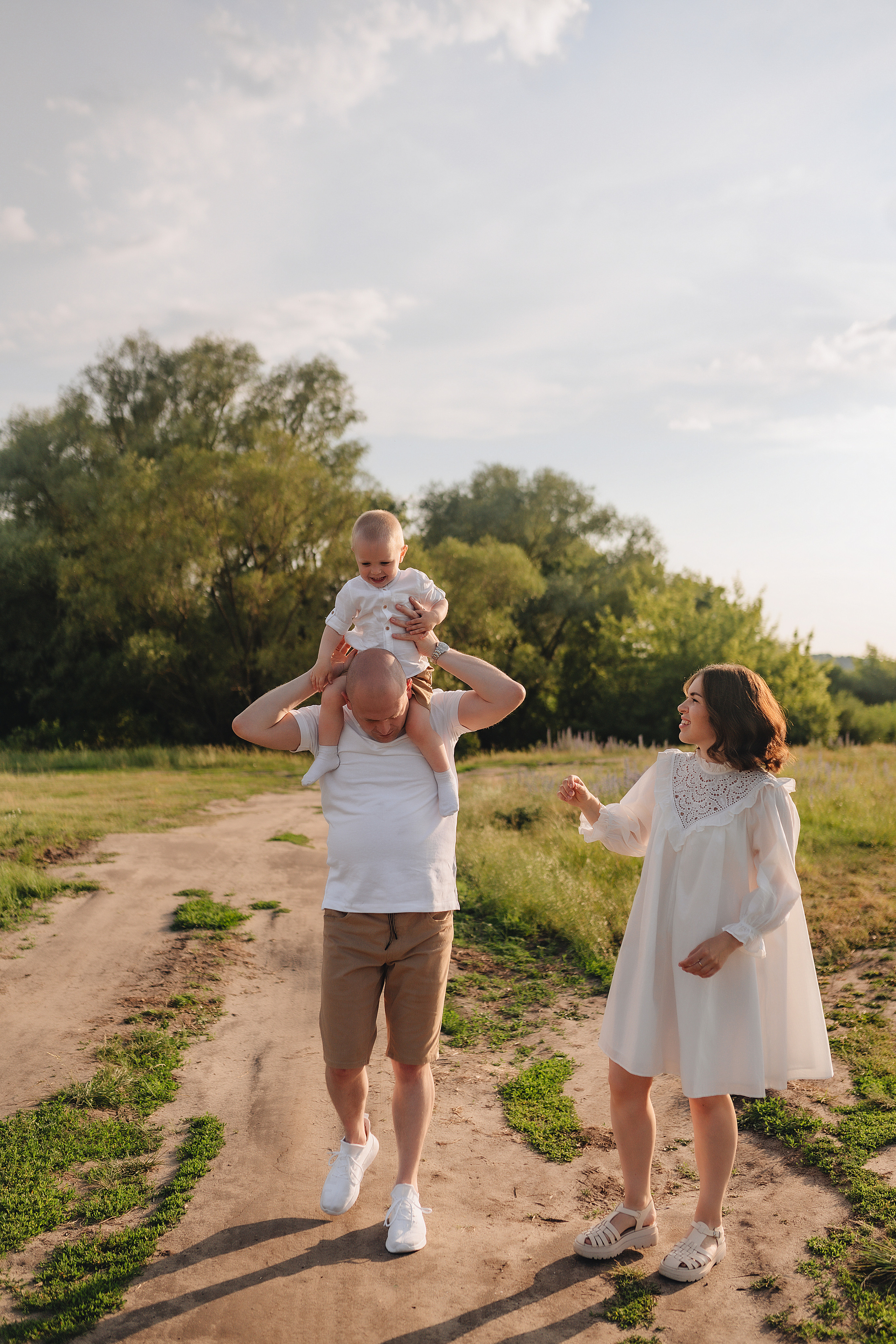 Семейная съемка на закате. Фотограф Карина Шмулёва. Воронеж и область
