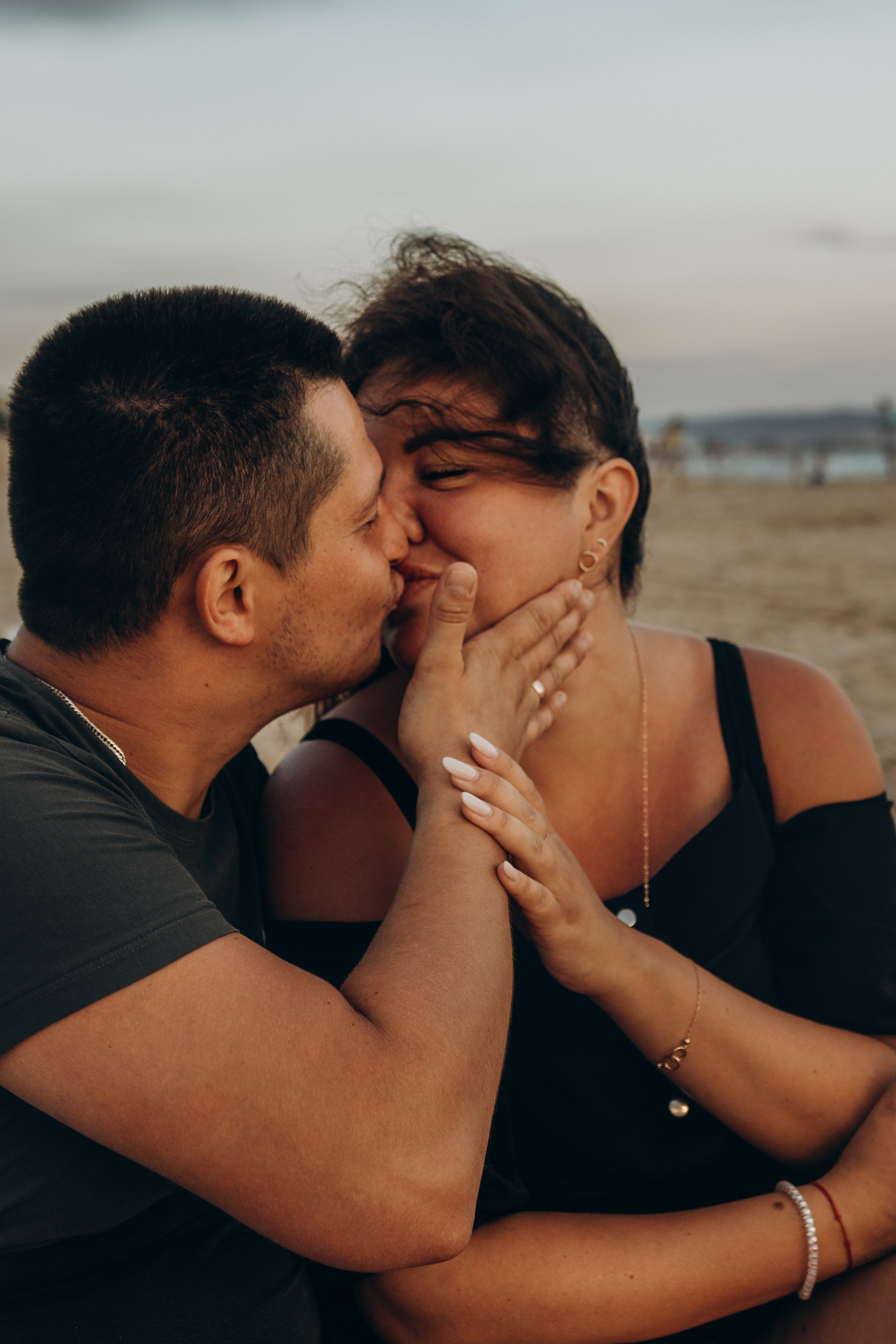 Михаил, Алена и Кирюша — встреча заката с любимыми. Семейный фотограф Новороссийск, Анапа, Геленджик — Юлия Давыдова