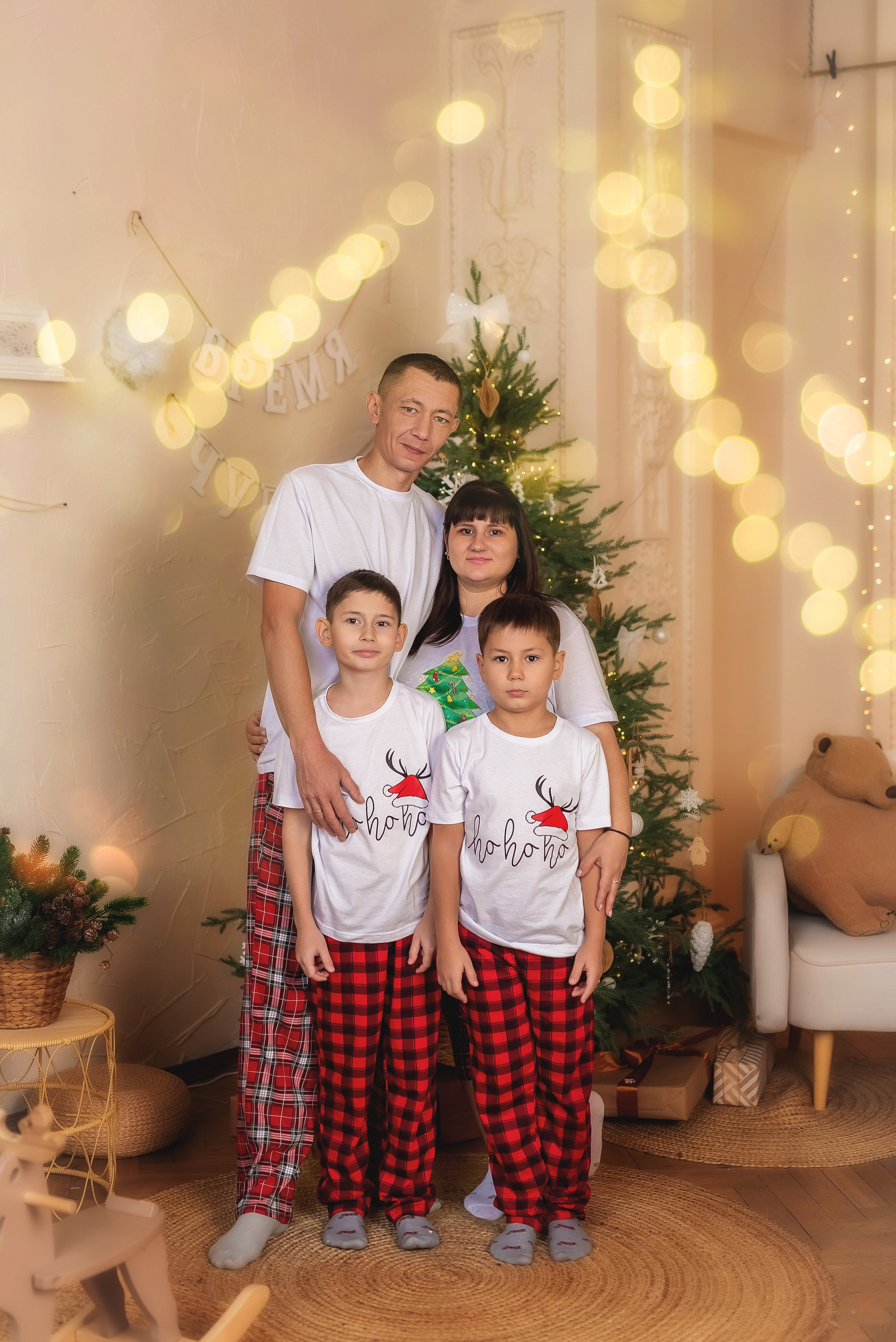 Семейная новогодняя фотосессия. Семейный, детский фотограф в Воронеже Анна Никитина