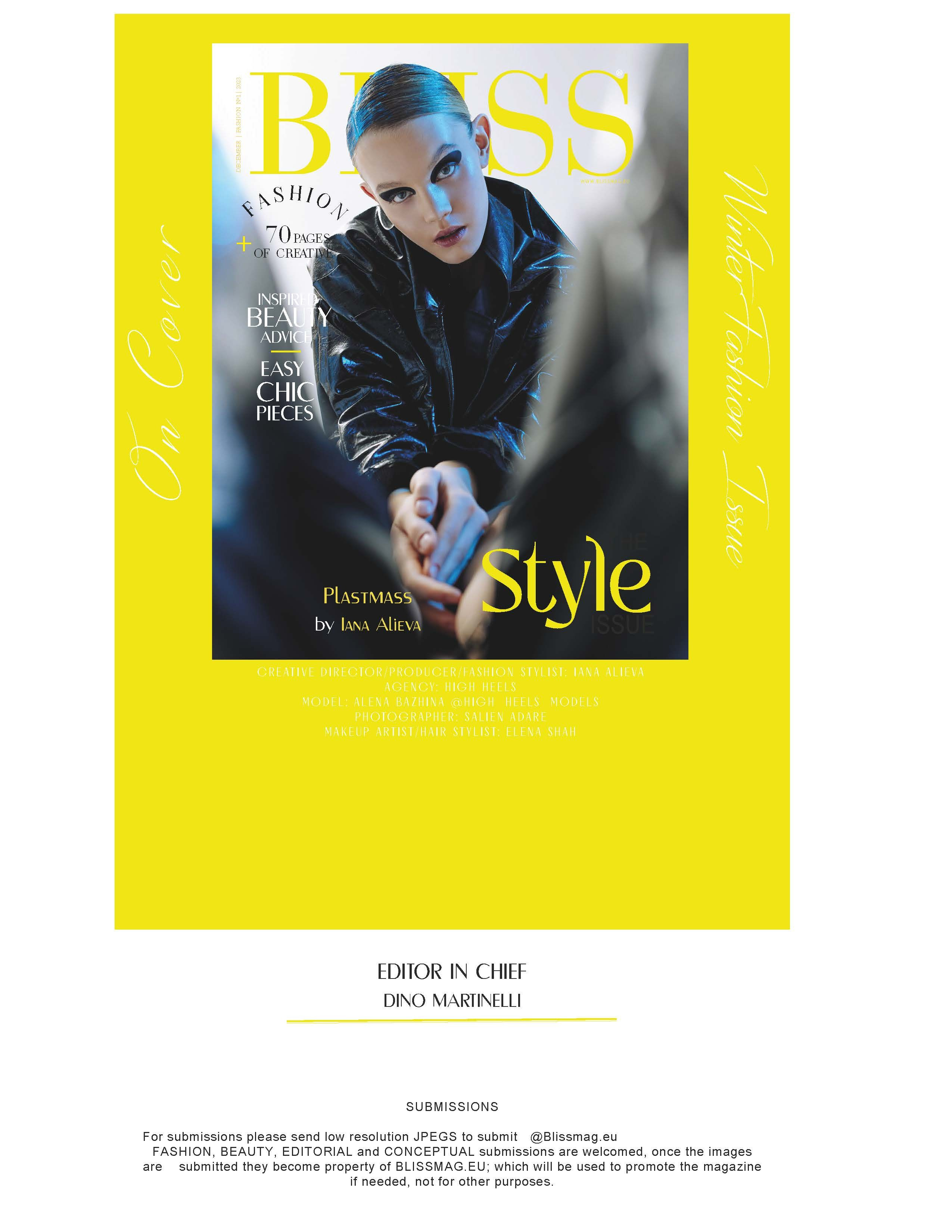 Bliss Magazine Italy. Salien Adare