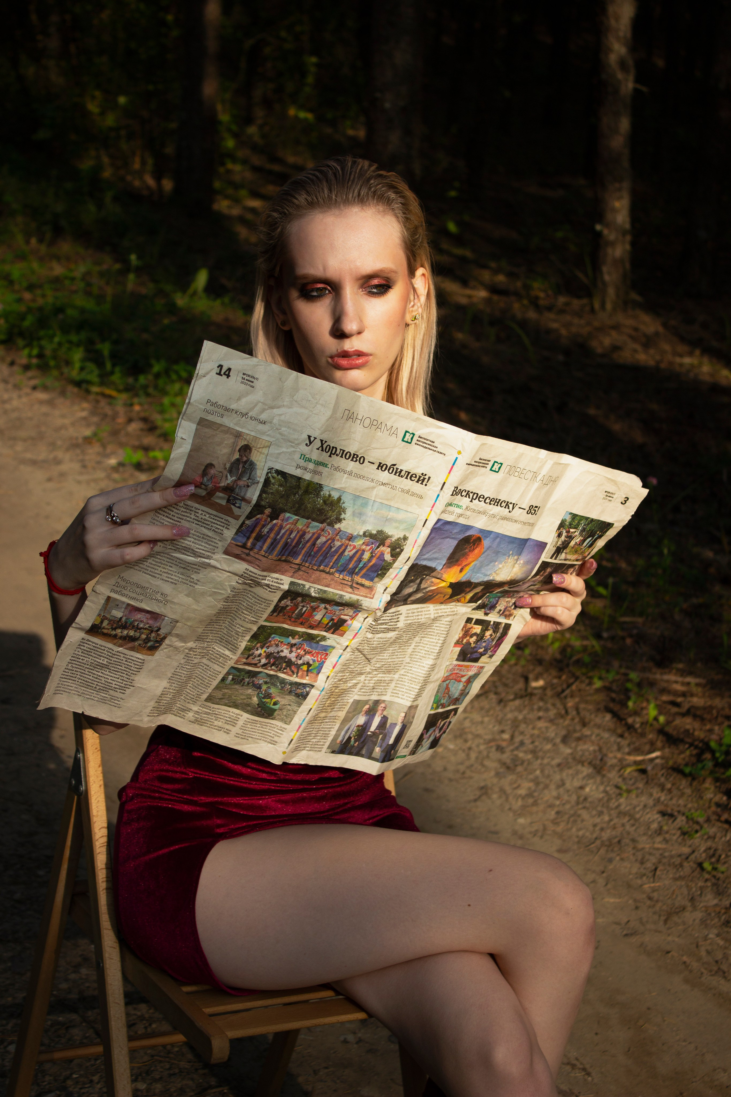 Элегантность в красном: Вероника. Фотограф Алексеева Арина