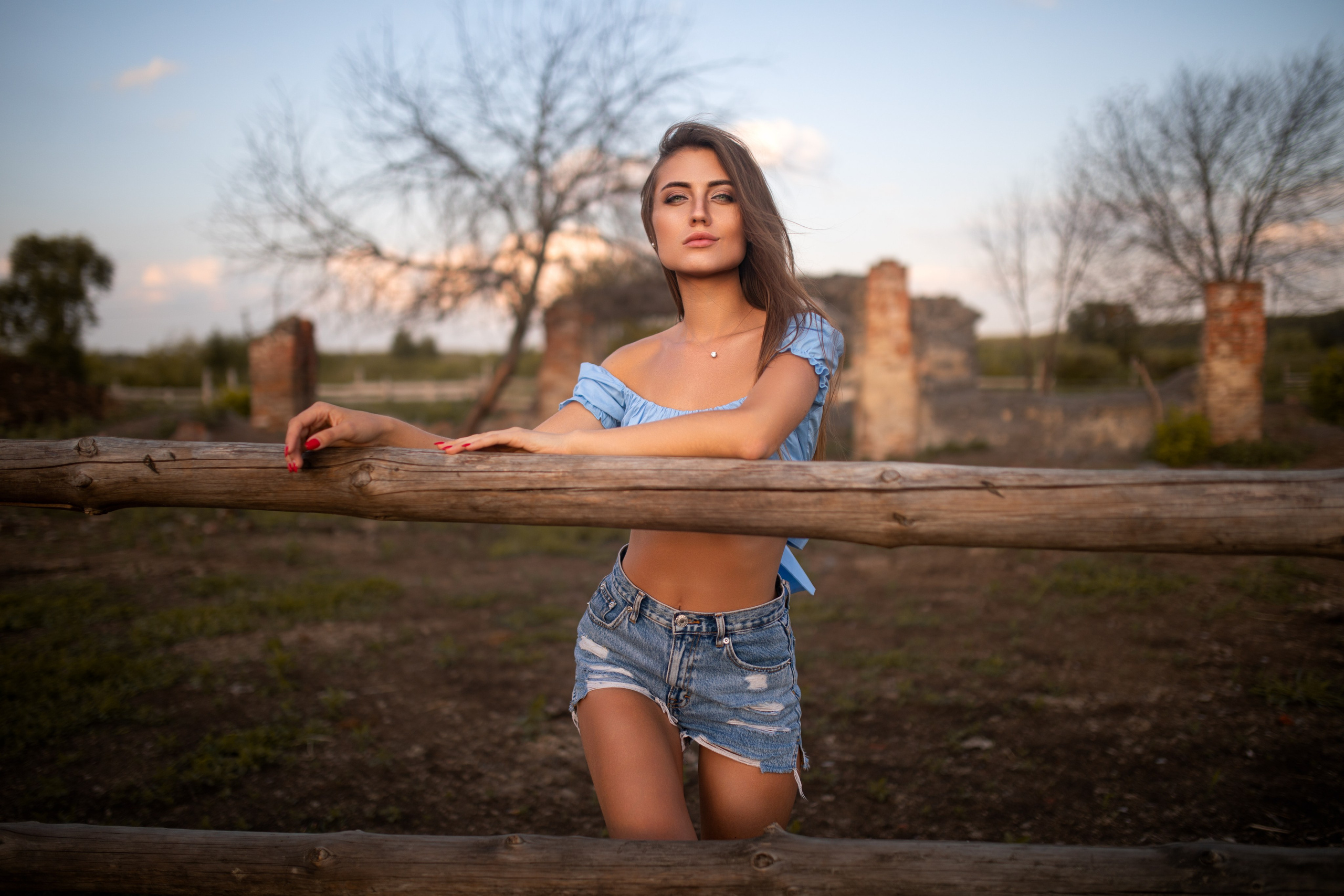 Летний фотосет с Анастасией в полях на природе в формате для «себя»