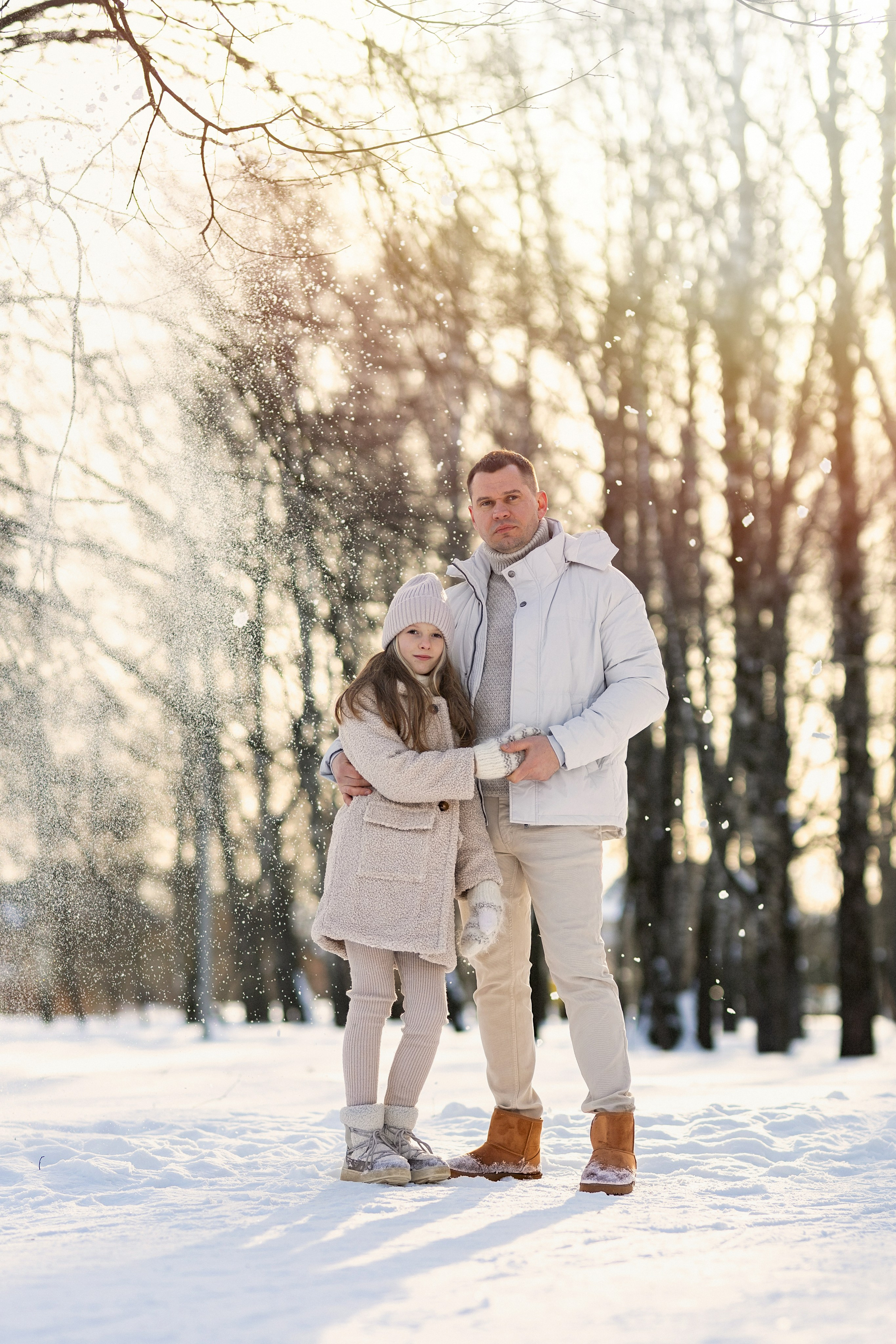 Фотосессия в зимнем парке. Семейный фотограф в Москве Трубинова Екатерина