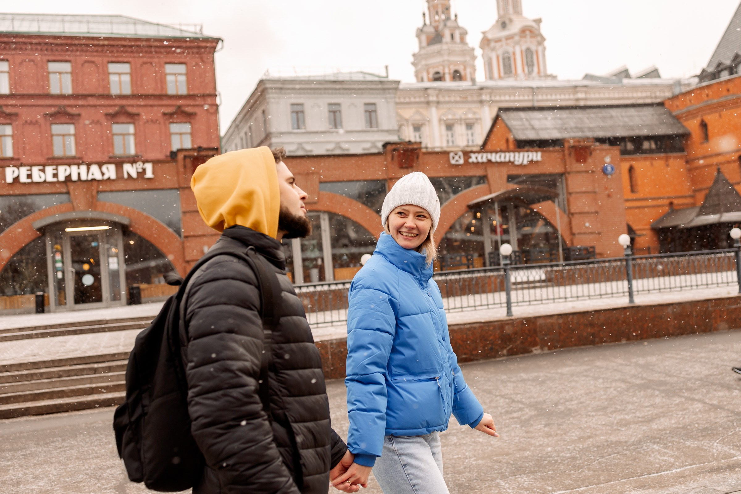 Love Story в центре Москвы. Семейный Фотограф в Москве Евгения Симоненко