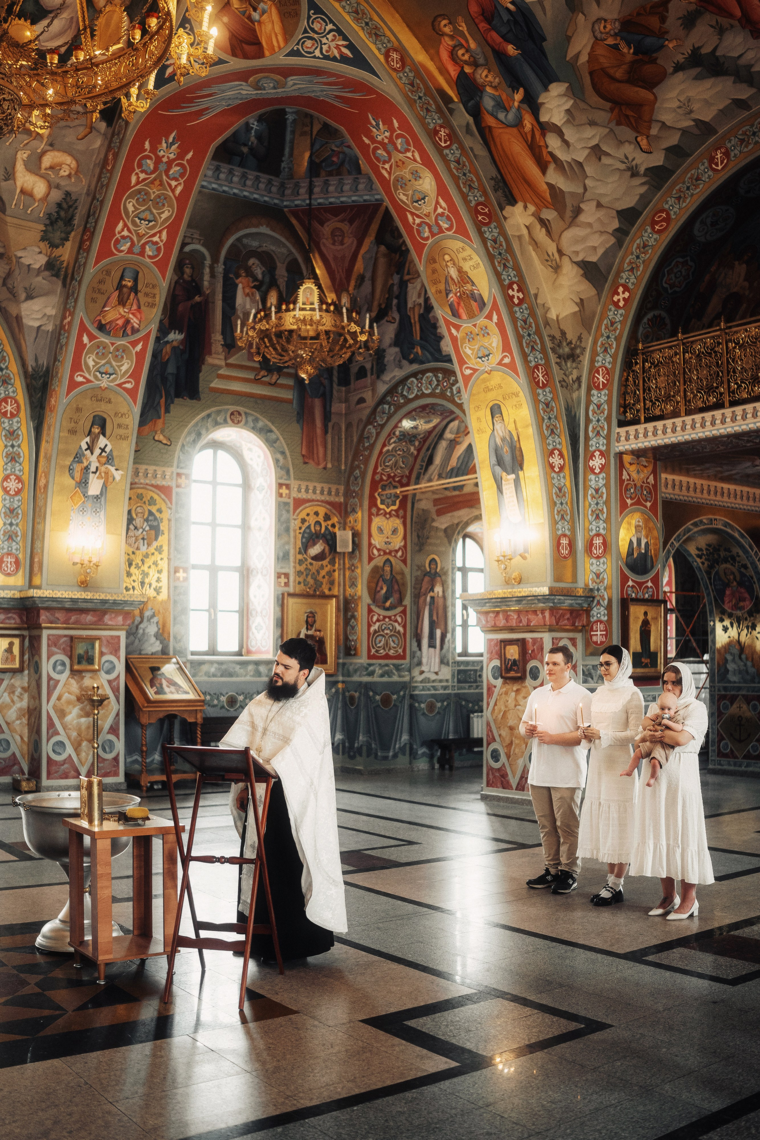 Крещение в храме Всецарица. Свадебный и репортажный фотограф в Воронеже Роман Янко