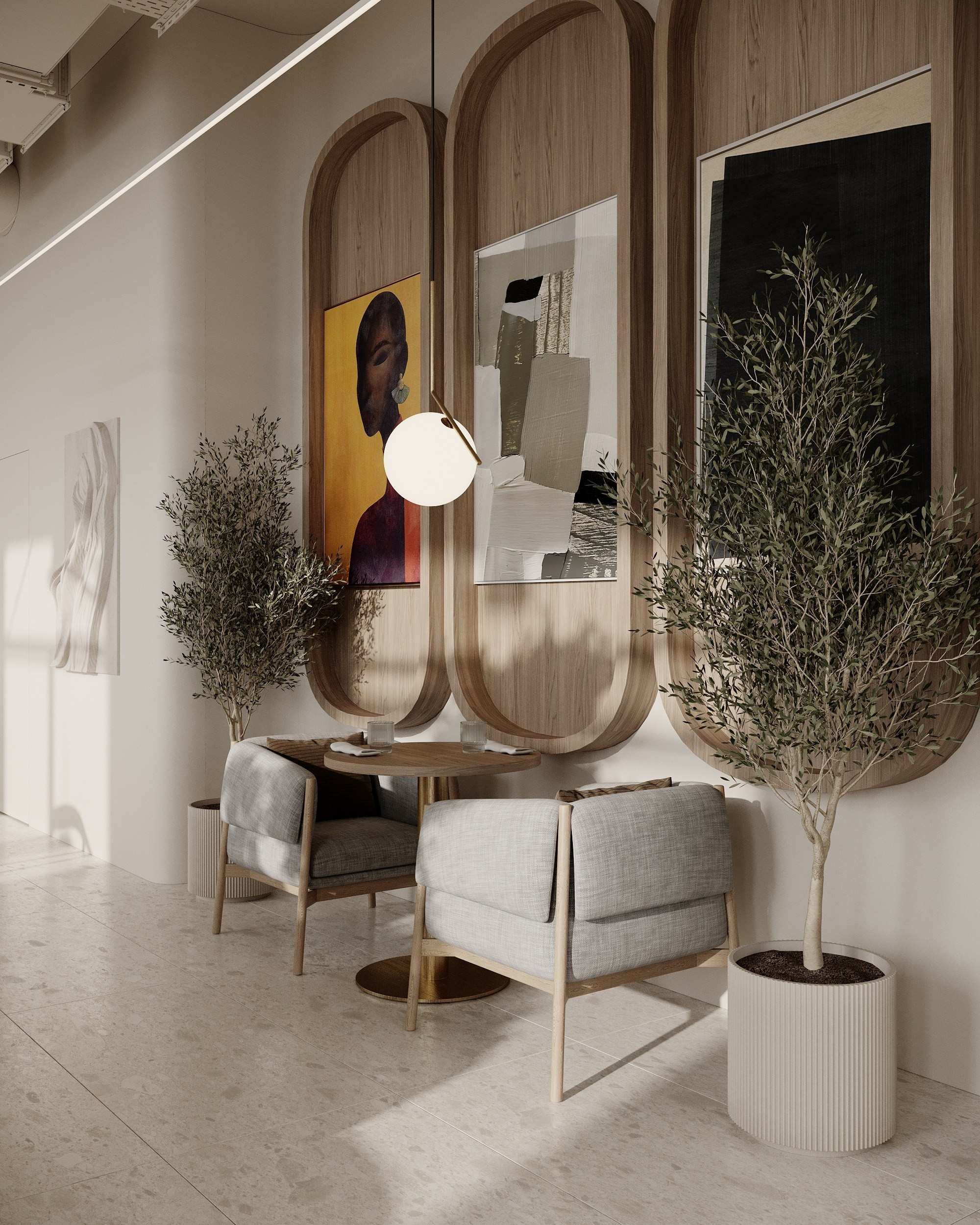 Кофейня · The Gallery. Дизайн интерьера в Калининграде — студия Dune Design. Архитектурный минимализм для жилых и коммерческих пространств