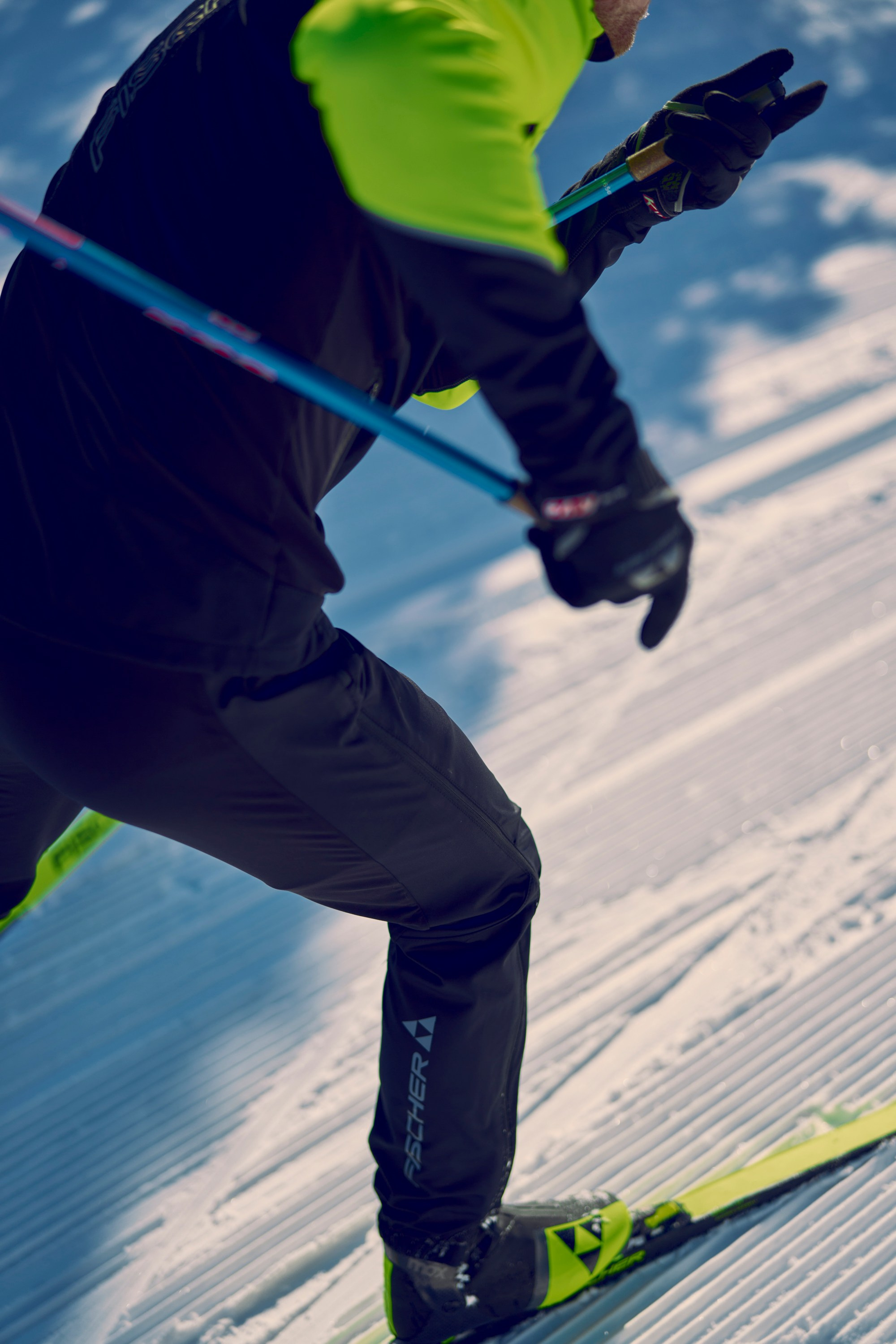 Cross-country skis for Sportsmaster. Creative Photographer Denis Klero