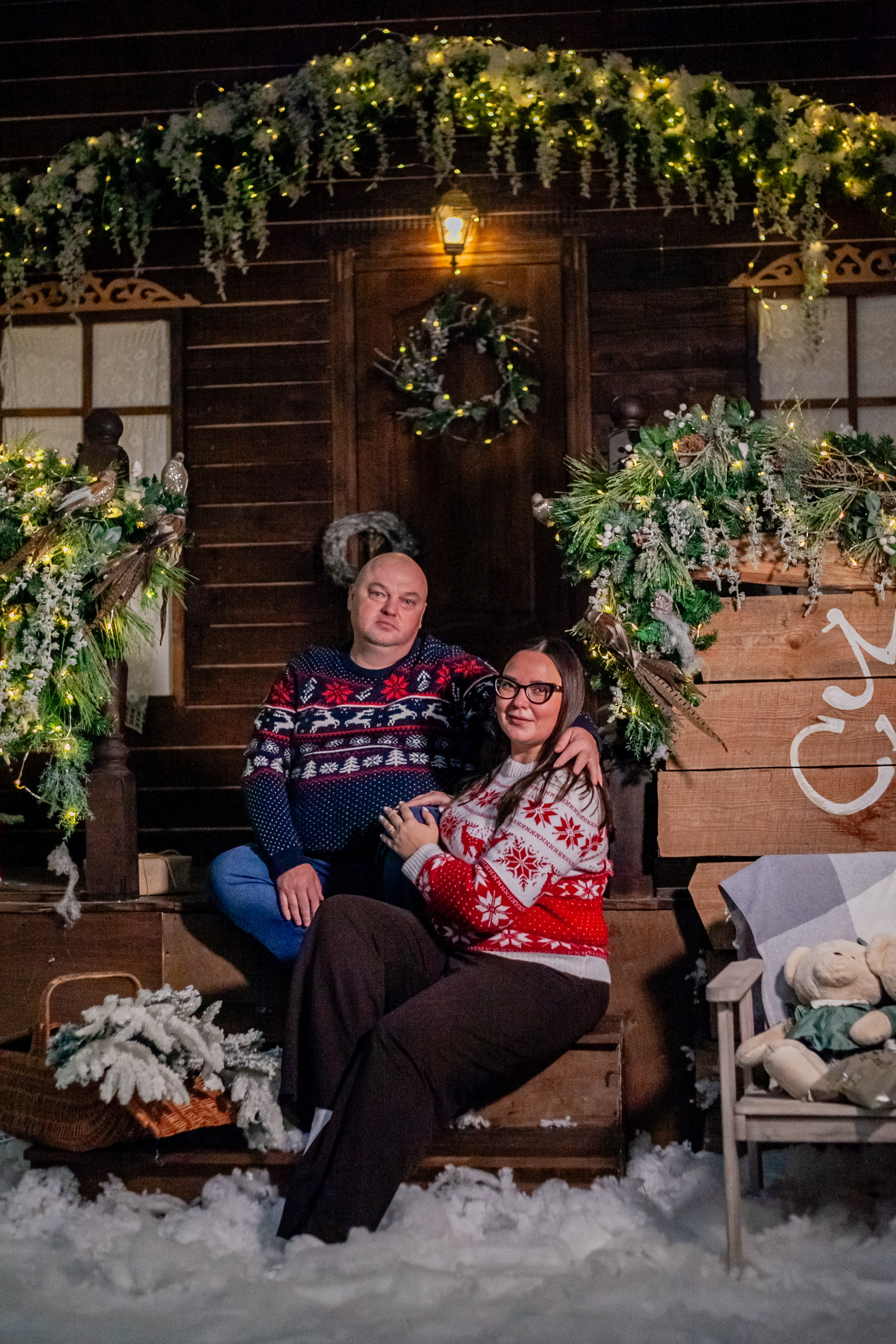 Ульяна и ее семья новый год 2024. Свадебный и семейный фотограф в Армавире