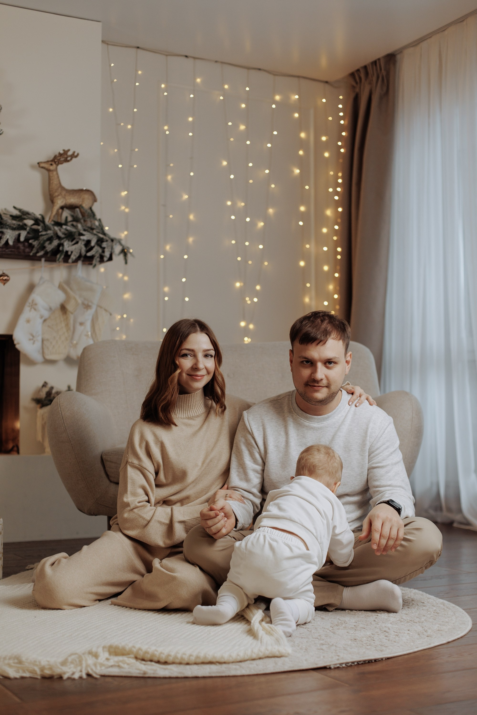 Семейная фотосессия «студия». Свадебный фотограф