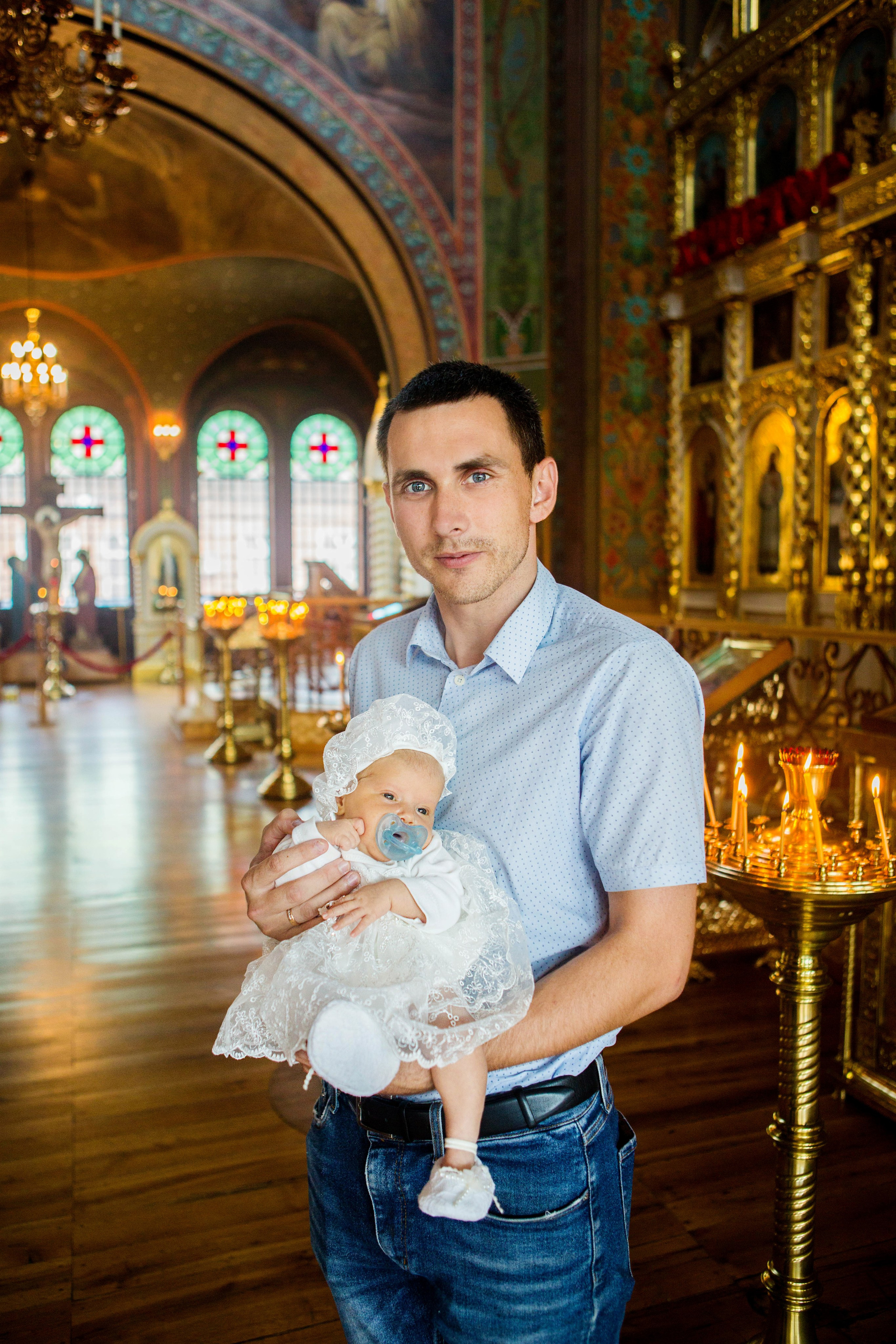 Крещение Надежды. Свято-Троицкий собор. Свадебный семейный и детский фотограф в Краснодаре Карина Федоровская