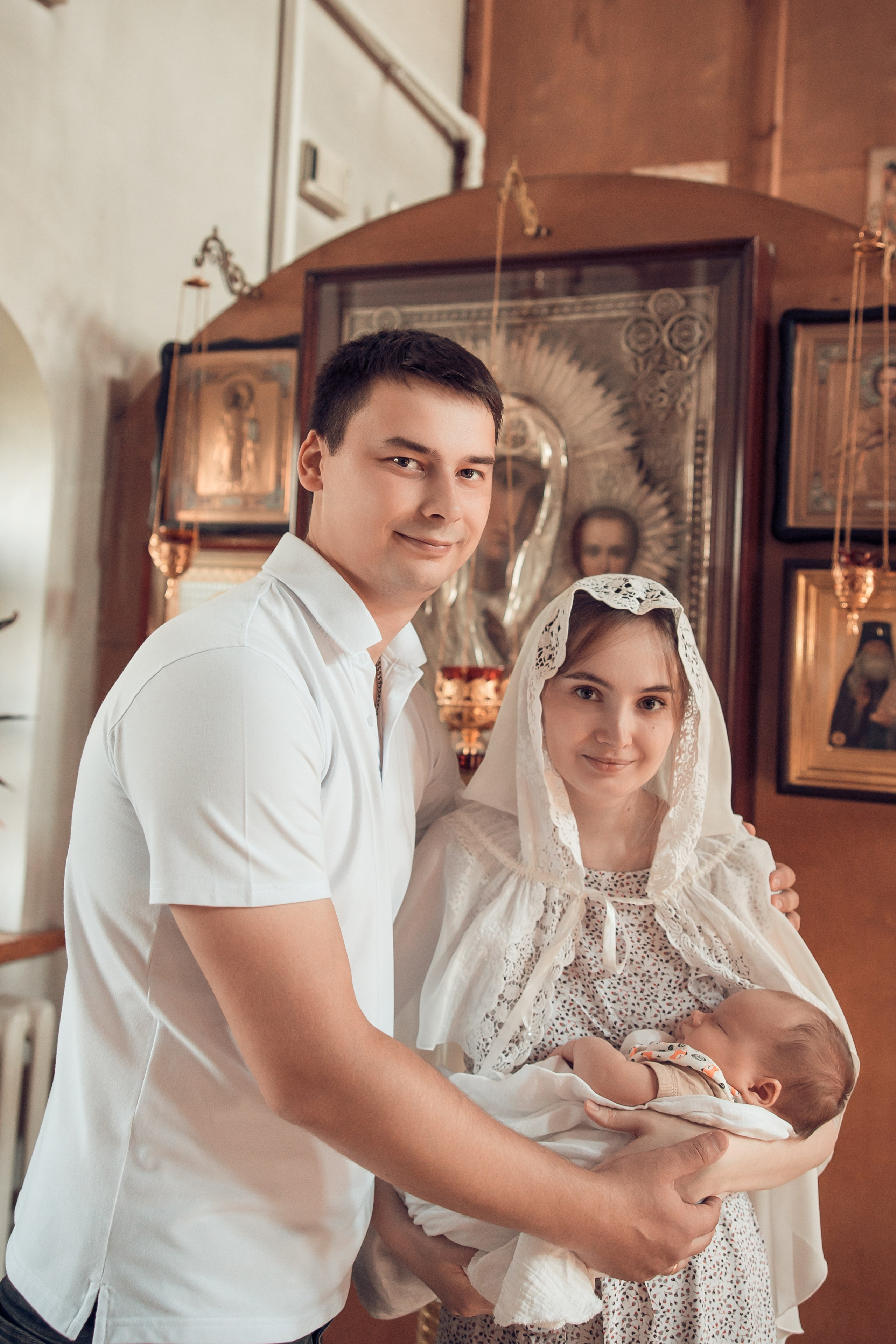 Таинство Крещения Анатолия. Церковь Троицы Живоначальной в Мурмино. Семейный фотограф в Рязани и Рязанской области