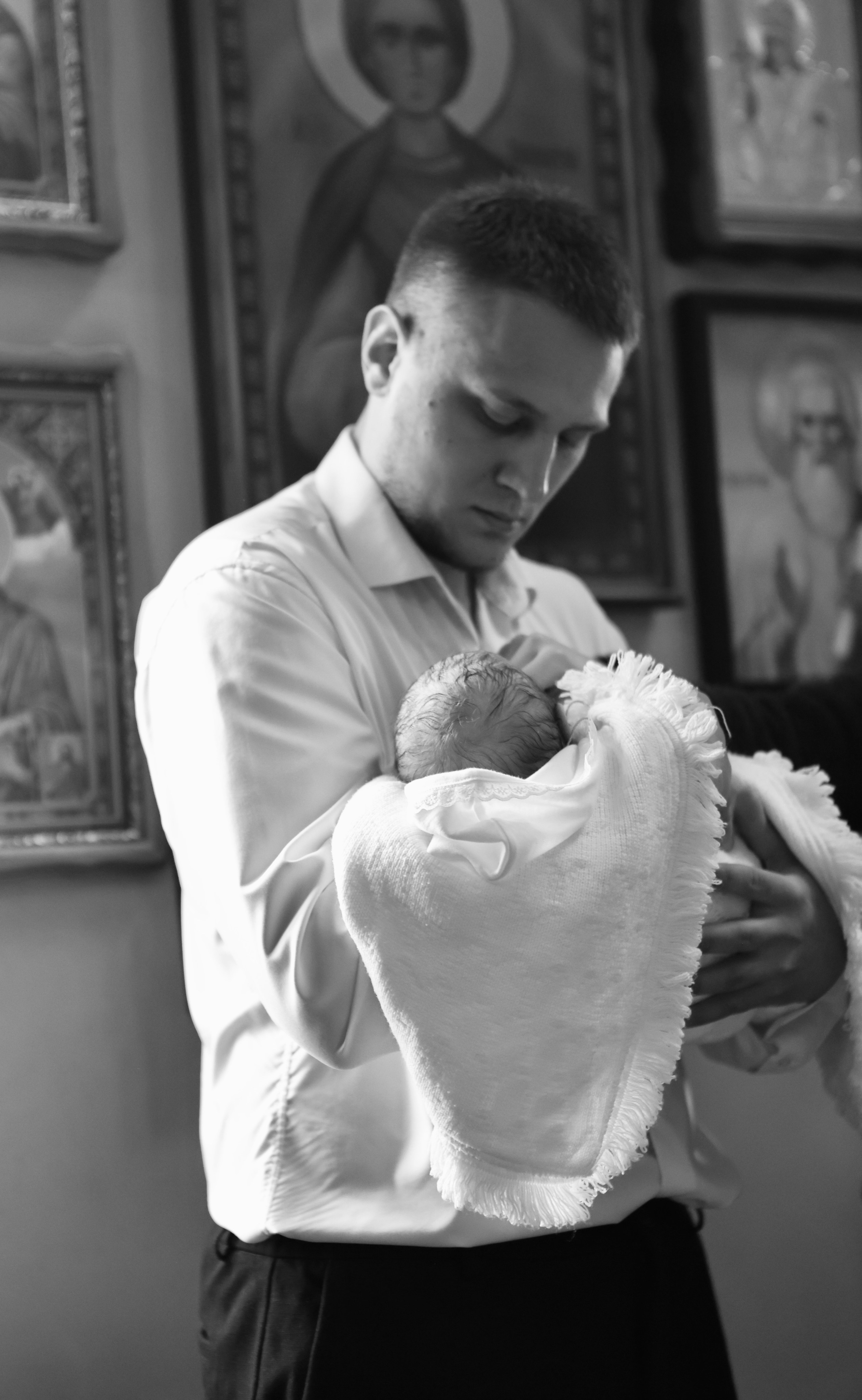 Яна и Максим —крещение Михаила. Фотограф в Курске Смирнов Евгений