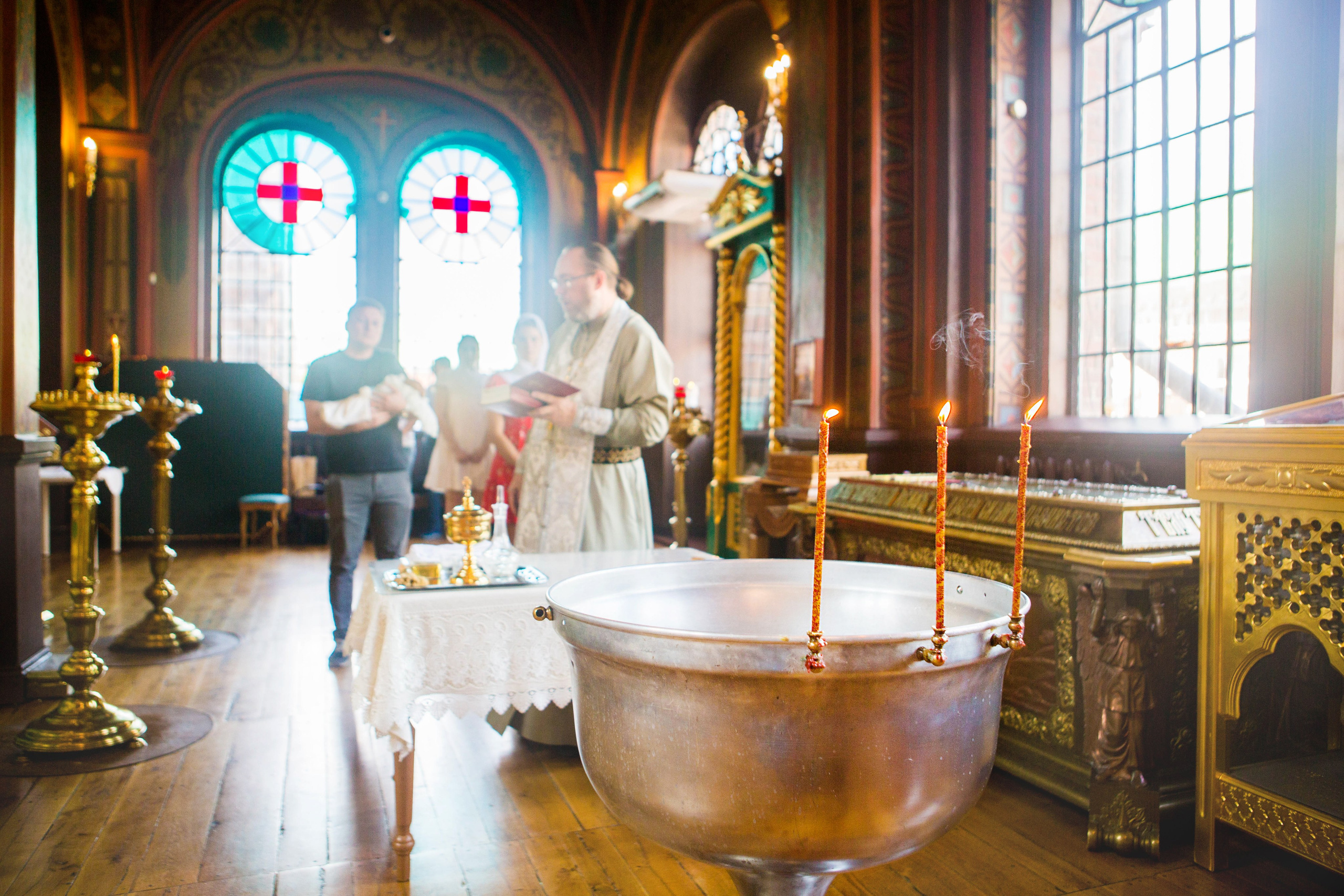 Крещение Надежды. Свято-Троицкий собор. Свадебный семейный и детский фотограф в Краснодаре Карина Федоровская